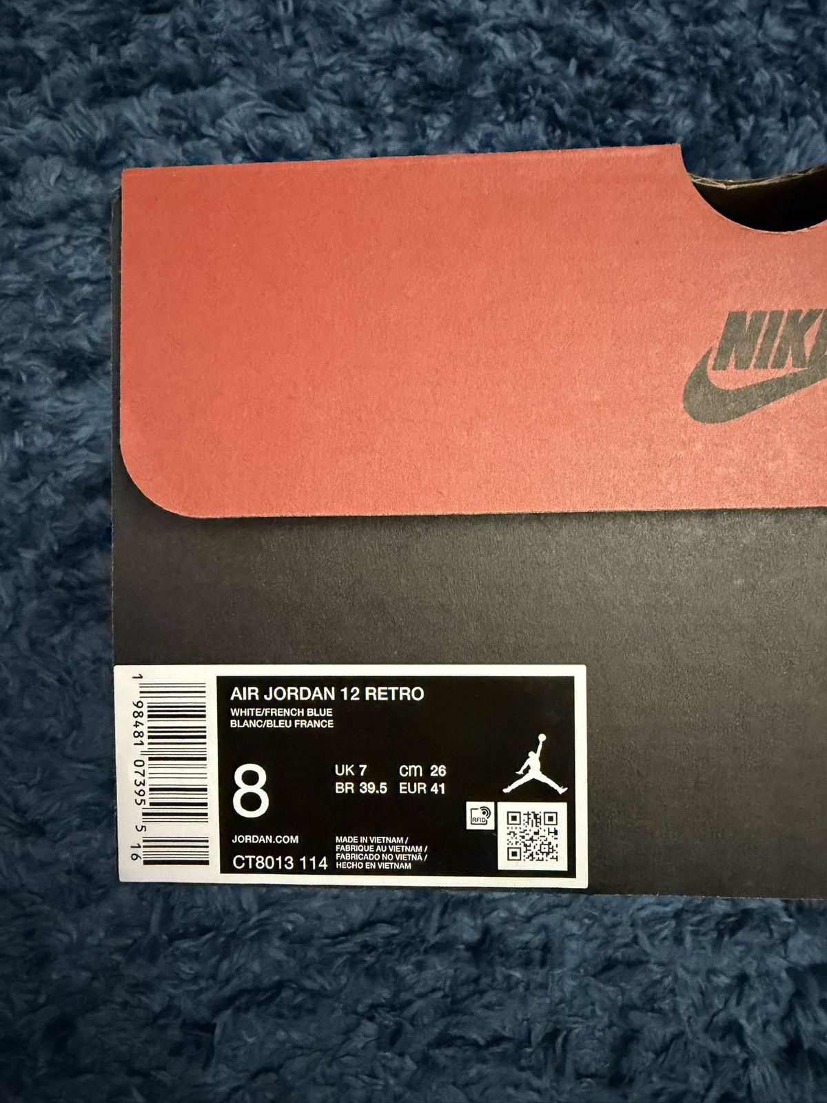 Nike Jordan 12 French Blue Size US 8 / EU 41 - 10 Thumbnail