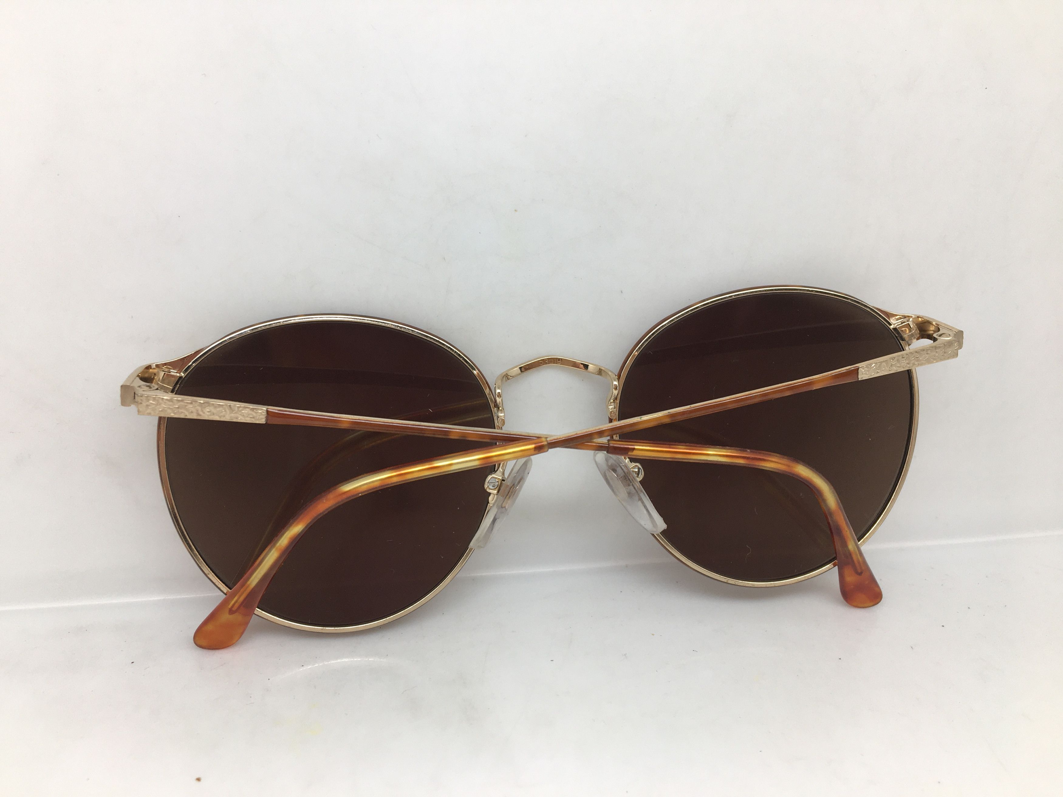 Vintage Vintage 80s ASCOT Gold Tortoise Round Sunglasses Size ONE SIZE - 6 Thumbnail