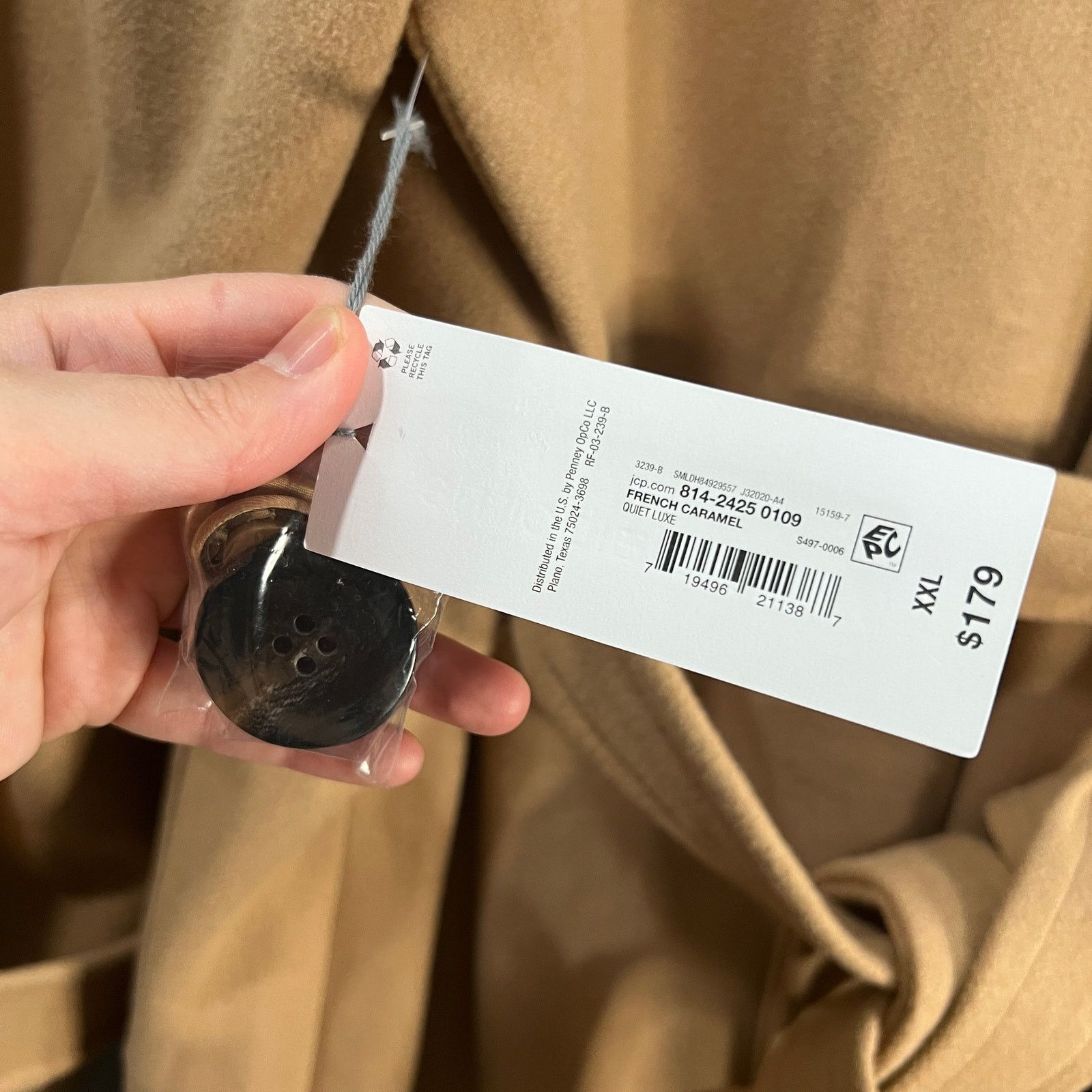 Other Liz Claiborne Belted Midweight Womens Plus Peacoat French Size XXL / US 16-18 / IT 52-54 - 24 Thumbnail