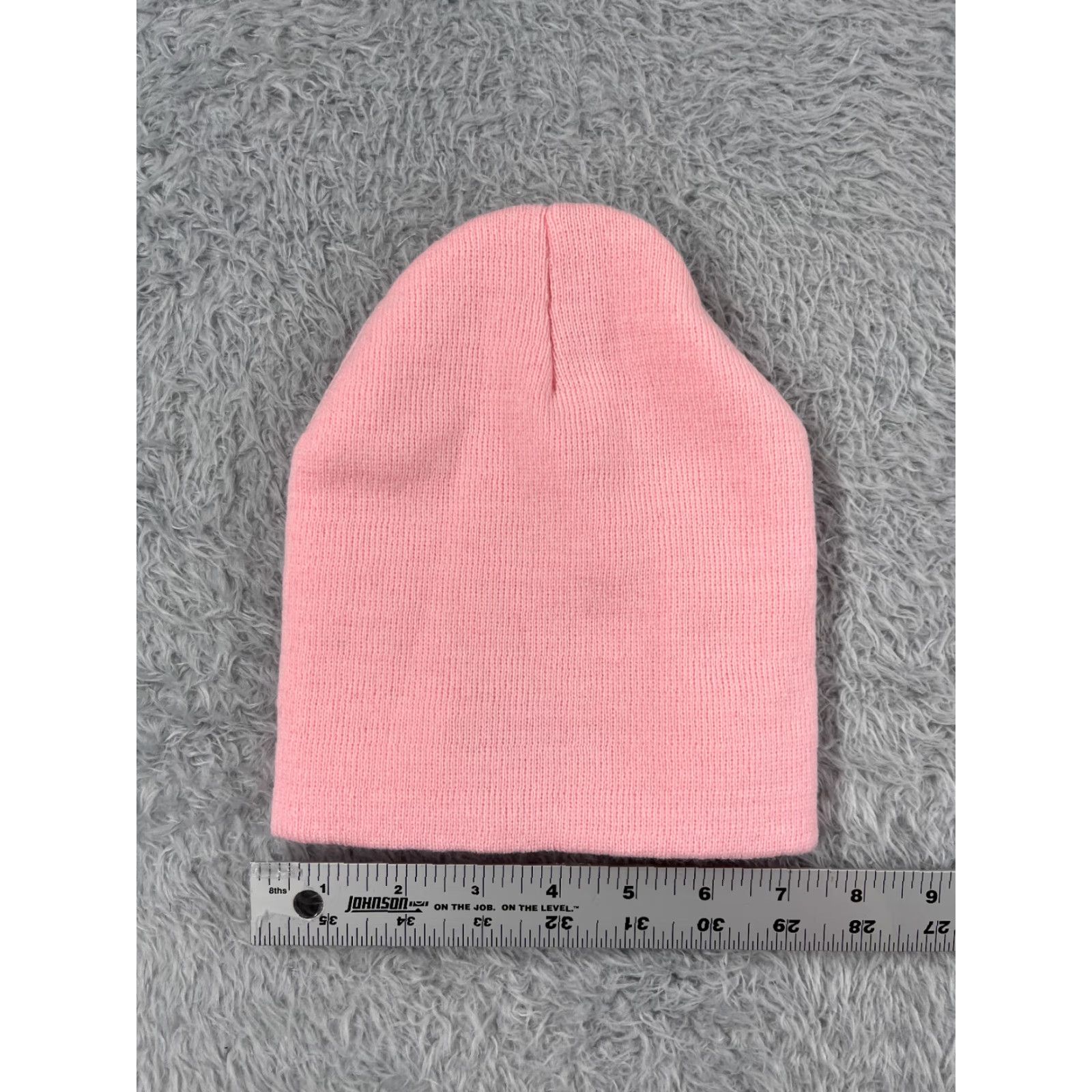Vintage Decky Beanie Toque Adult One Size Pink Knit 100% Acrylic McMaster Electric Co. (Hat/Cap) Size ONE SIZE - 4 Thumbnail