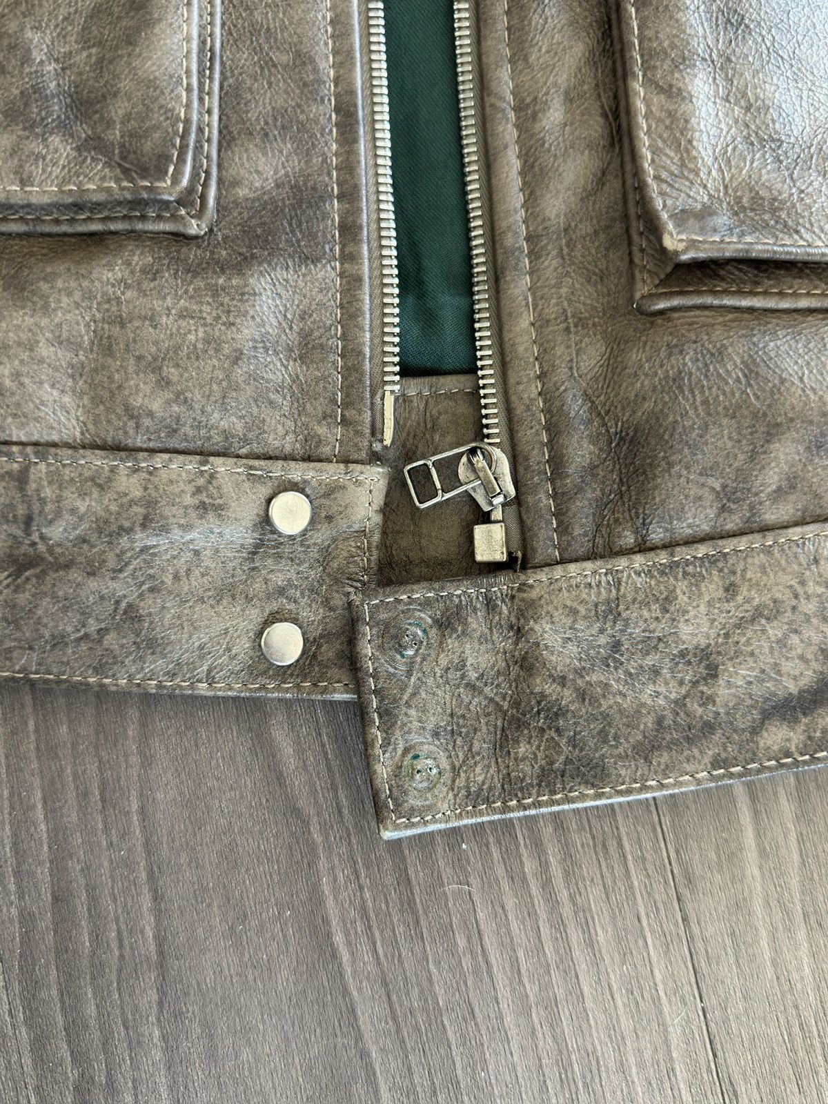 Reese Cooper Reese Cooper RCI Compass Leather Cargo Jacket in Brown Size US M / EU 48-50 / 2 - 15 Thumbnail