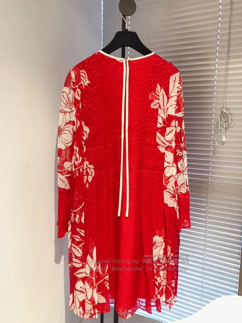 Fendi Fendi Heavy Polka Dot Embroidered Silk Printed Dress Size XS / US 0-2 / IT 36-38 - 2 Thumbnail