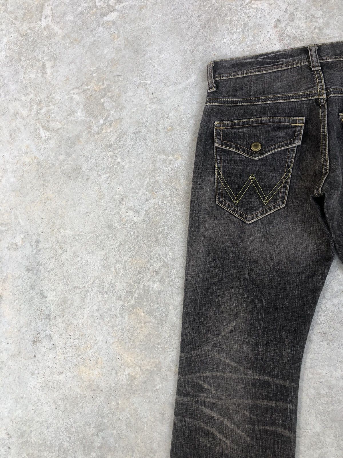 If Six Was Nine Y2k Wrangler Flared Jeans Distressed Jeans Size US 32 / EU 48 - 9 Thumbnail