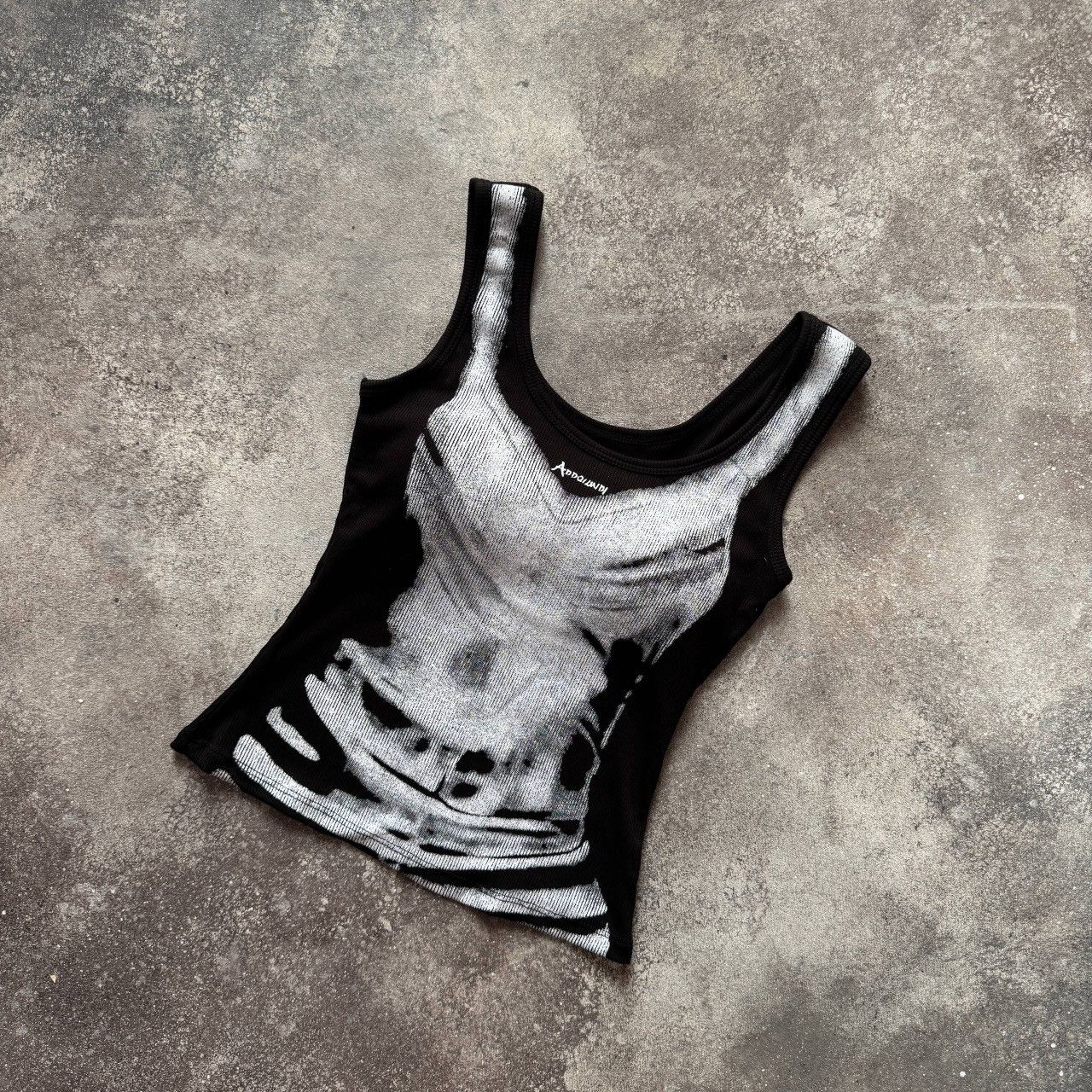 If Six Was Nine Diesel Style Y2K Body Print Avant Garde Tank Top Size S / US 4 / IT 40 - 1 Thumbnail