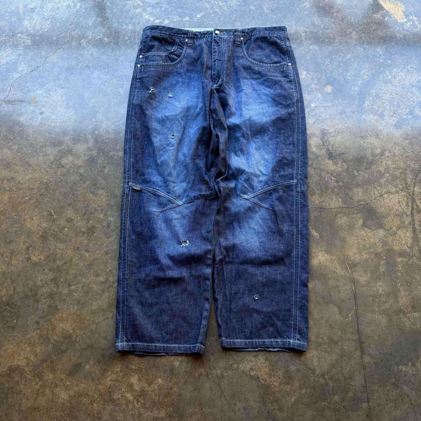Phat Farm Baggy Vintage Phat Farm Wide Leg Blue Jeans Size US 42 / EU 58 - 3 Thumbnail