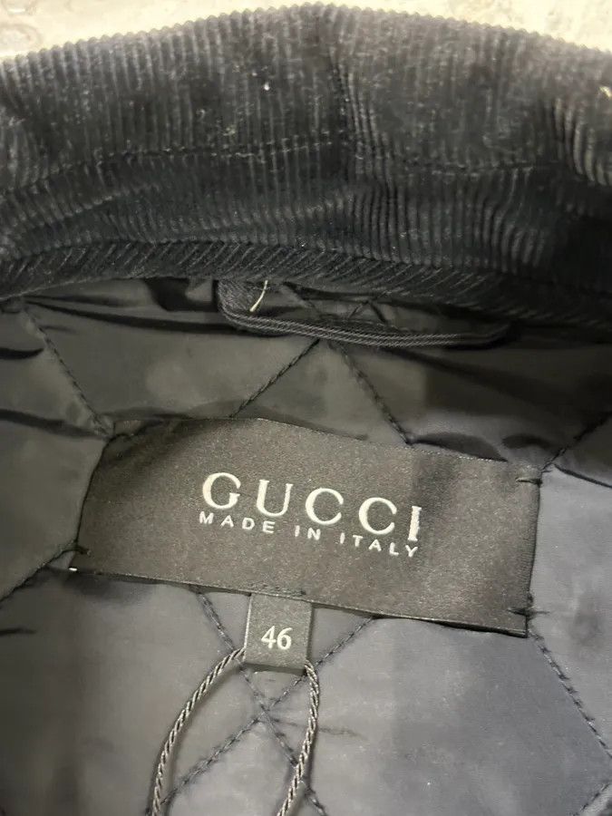 Gucci 2000s Gucci Navy Asymmetrical Quilted Officer Jacket Size US S / EU 44-46 / 1 - 10 Thumbnail