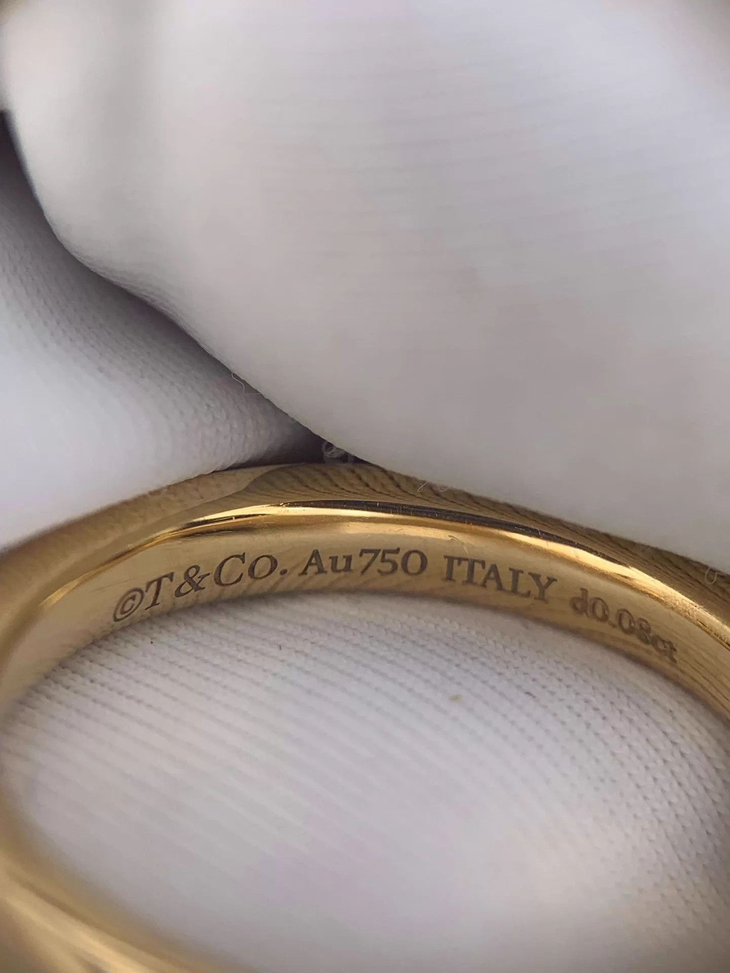 Tiffany & Co. Tiffany T1 Rose Gold Half-Diamond Ring Size 49 3.74g Box Size ONE SIZE - 4 Thumbnail