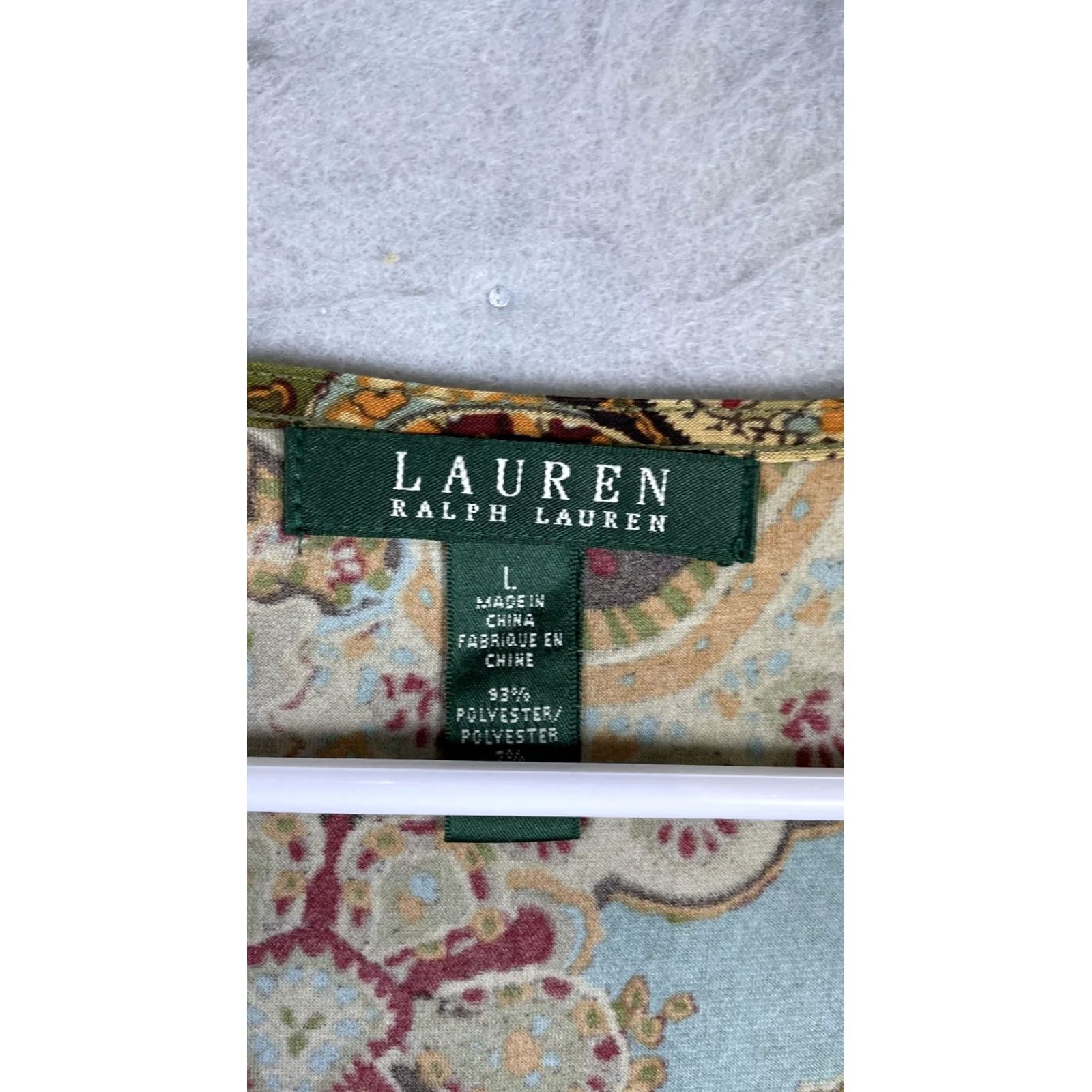 Ralph Lauren Lauren Ralph Lauren Dress Womens Large Multicolor Paisley Ruched Wrap Sheath Size L / US 10 / IT 46 - 3 Thumbnail