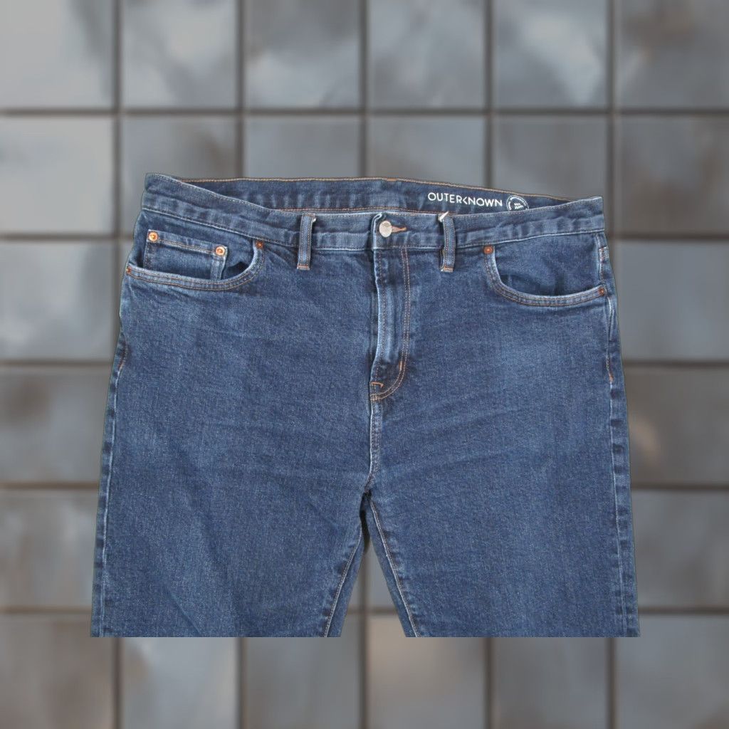 Outerknown Outerknown Jeans Mens 38x30 Dark Wash Local Straight Fit S.E.A. Organic Denim Size US 38 / EU 54 - 1 Thumbnail