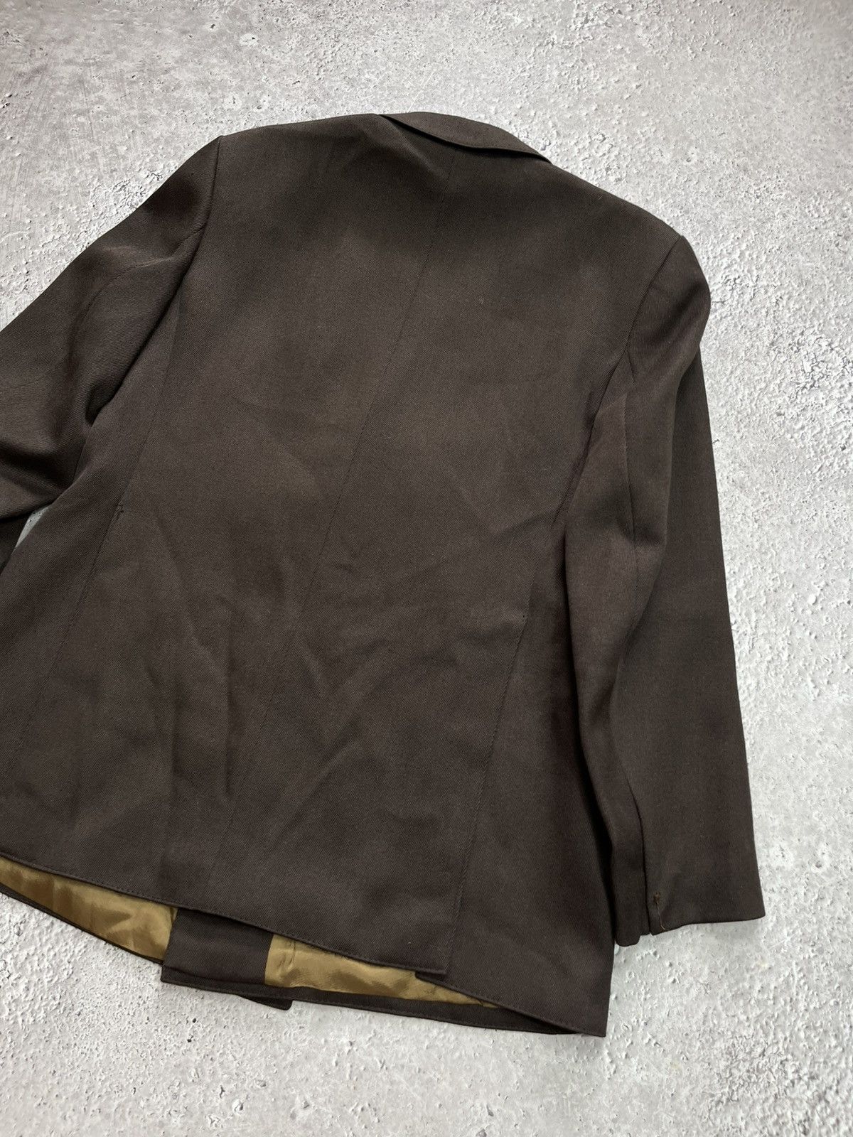 Other Vintage Brown Double Breasted Blazer Wool Mix Size 50 Jacket Size US M / EU 48-50 / 2 - 12 Thumbnail