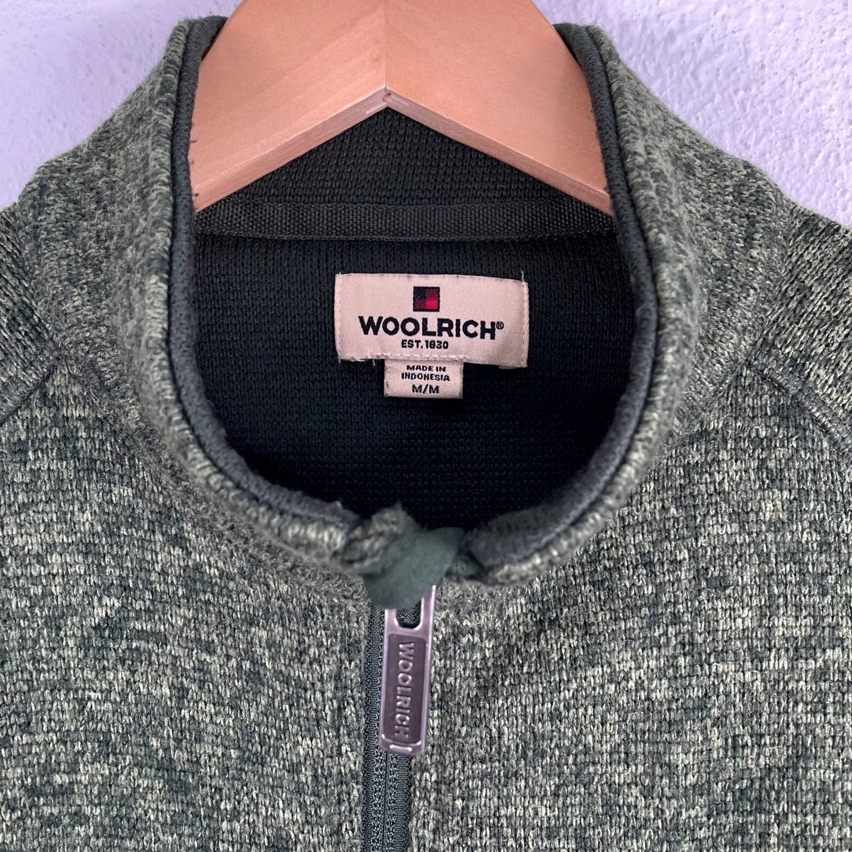Vintage Woolrich Men's Green Half Zip Fleece Jacket Size M Size US M / EU 48-50 / 2 - 4 Thumbnail