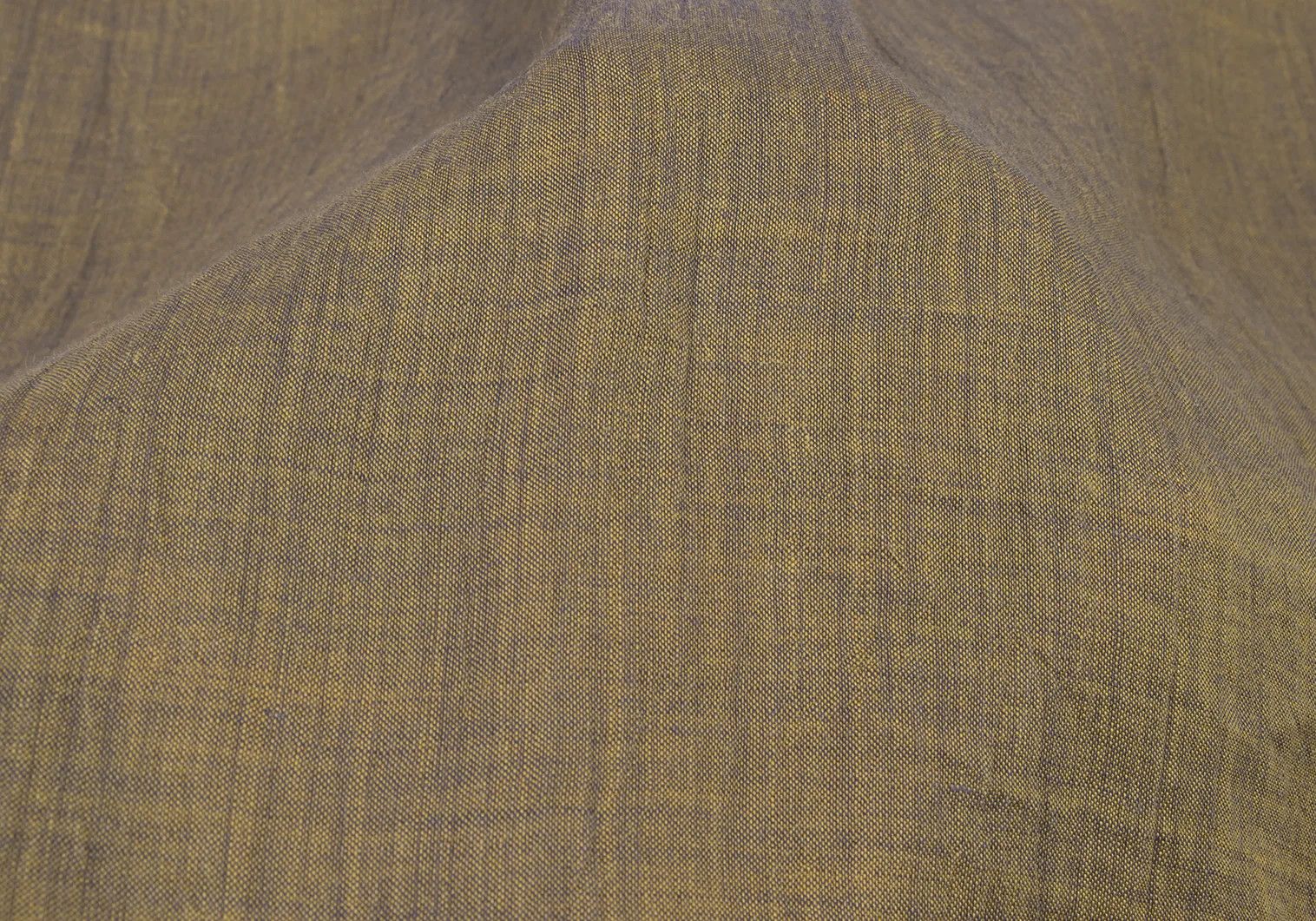Issey Miyake Linen Long Sleeve Shirt in Yellow-Grey, Size XL Size US XL / EU 56 / 4 - 12 Thumbnail