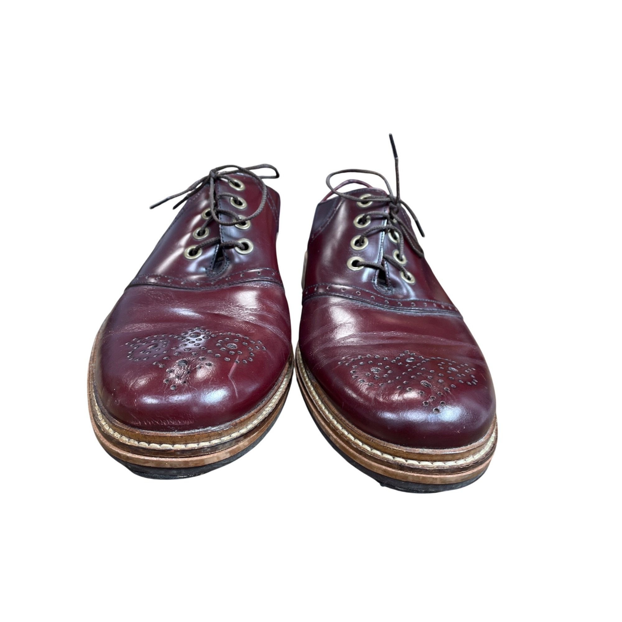 Cole Haan Cole Haan Mens Burgandy leather oxford Dress shoes size 9.5M Size US 9.5 / EU 42-43 - 11 Thumbnail