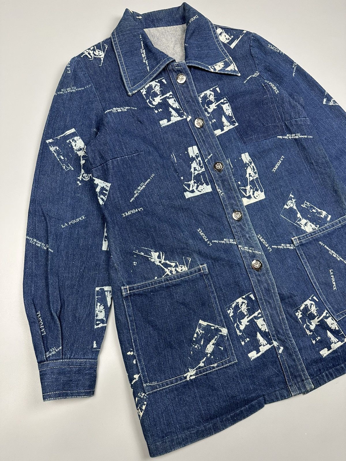Japanese Brand 🔥Rare Sick🔥Japanese Designer La Poupee Denim Jacket Size M / US 6-8 / IT 42-44 - 4 Thumbnail