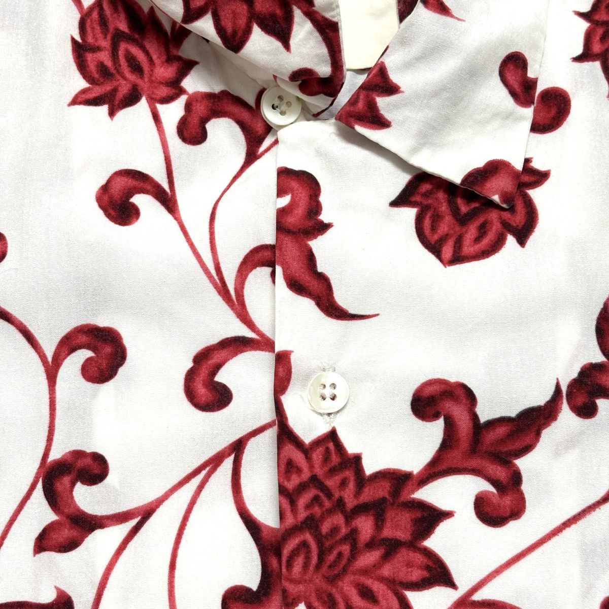 Yohji Yamamoto Yohji Yamamoto Pour Homme S/S 2001 Floral Shirt Size US L / EU 52-54 / 3 - 7 Thumbnail