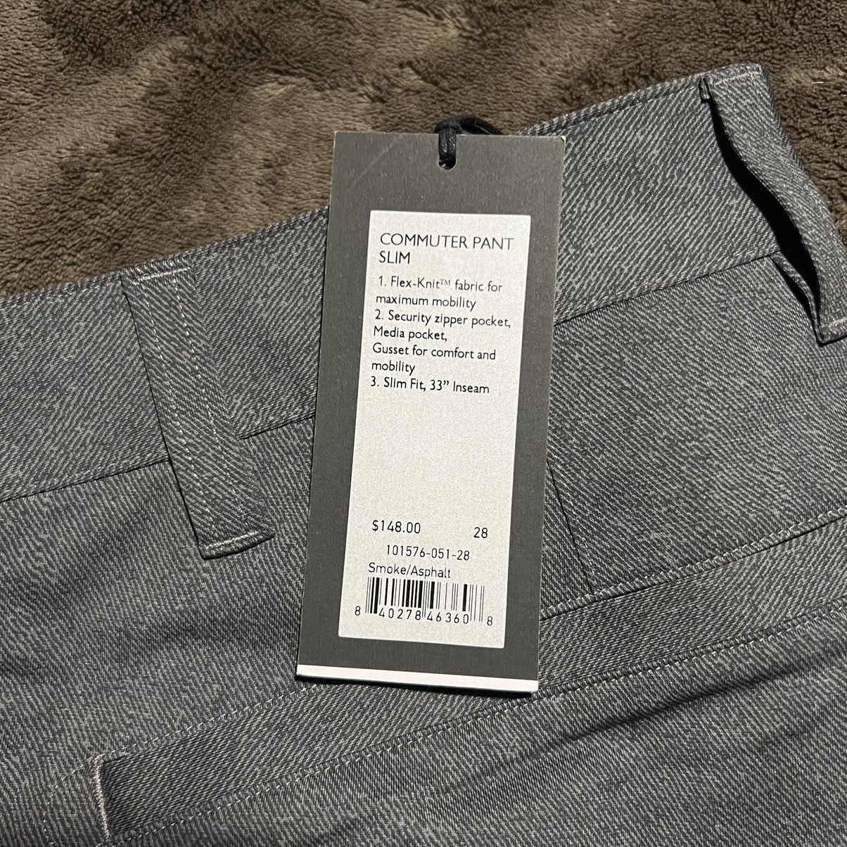 Rhone Rhône Slim Commuter Shirt M 15.5 Flannel Stripe Grey NWT Size US 28 / EU 44 - 3 Thumbnail