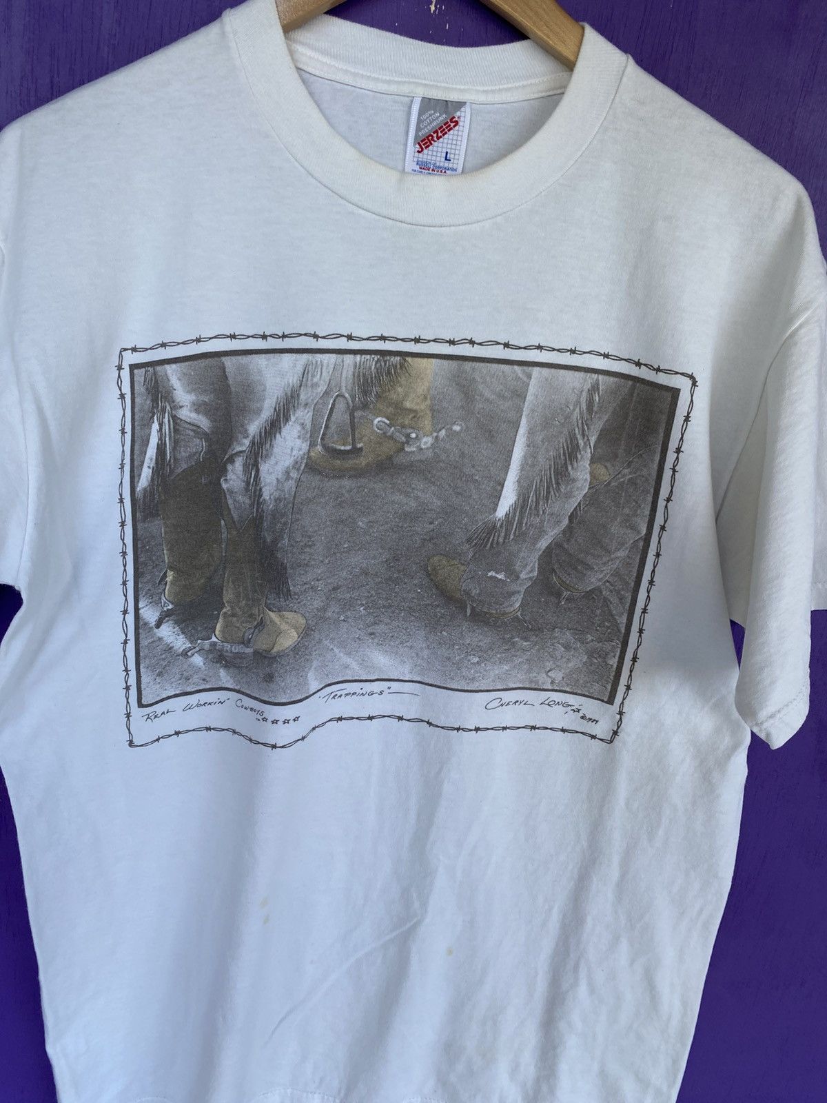 Other Vintage 1989 Cowboy boots western art tee Size US L / EU 52-54 / 3 - 3 Thumbnail