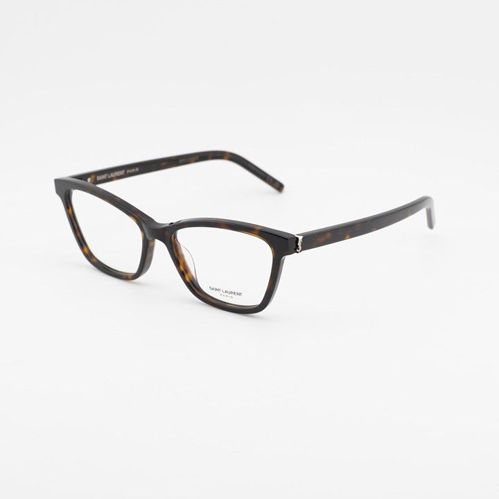 Saint Laurent Paris Saint Laurent SLM128 002 Eyeglasses Havana 53mm Square Frame Size ONE SIZE - 1 Thumbnail