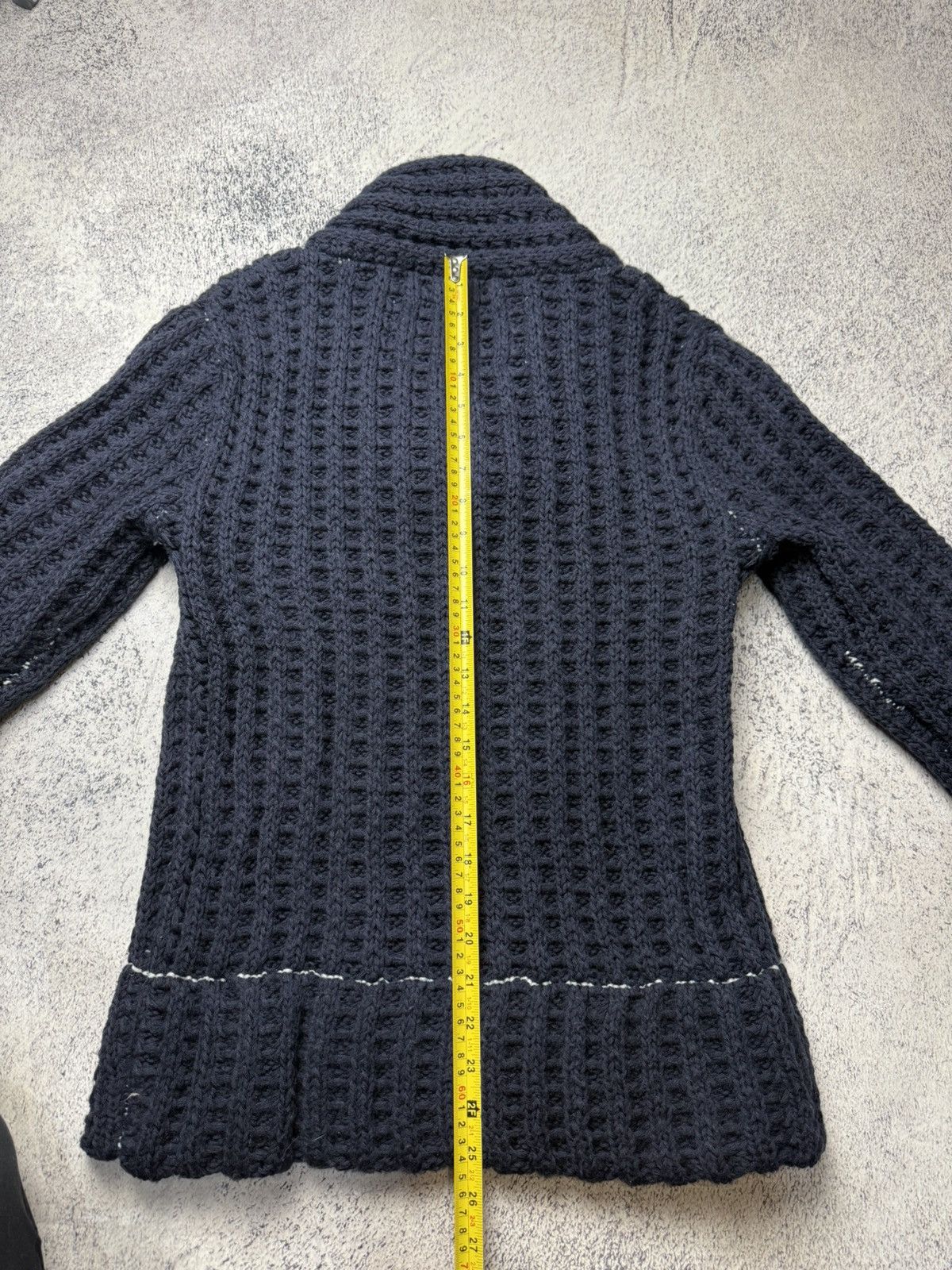 H&M × Maison Margiela Maison Margiela H&M Cable Knit V-Neck Wool Sweater Jumper Size US S / EU 44-46 / 1 - 21 Thumbnail