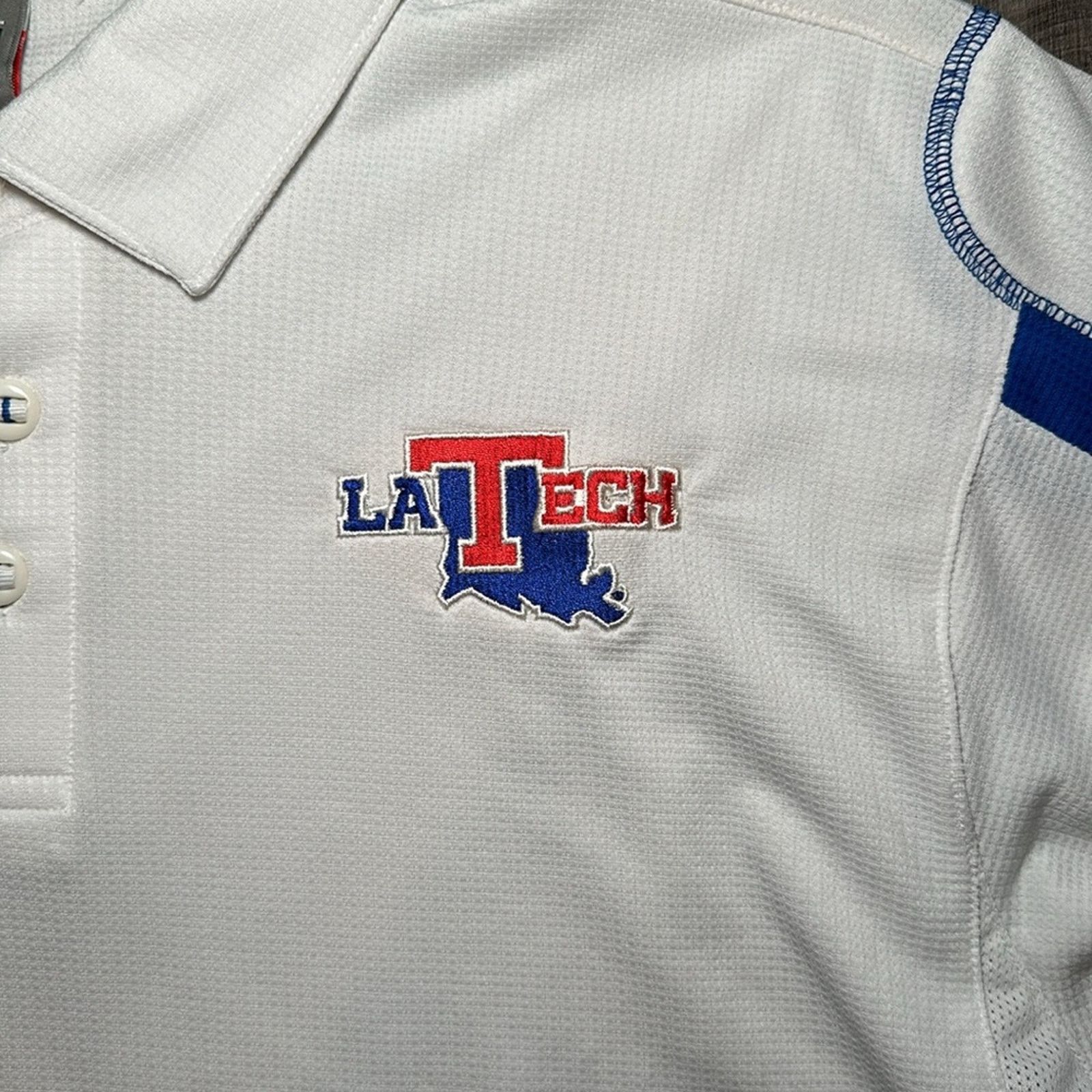 Nike Louisiana Tech Bulldogs Nike Team Fit Dry Polo - 2XL Size US XXL / EU 58 / 5 - 5 Thumbnail