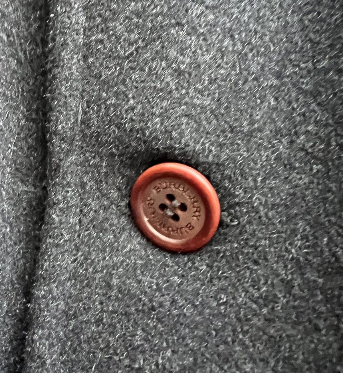 Burberry × Vintage Burberry Wool Gray Jacket Knit Sleeve Coat Size US L / EU 52-54 / 3 - 5 Thumbnail