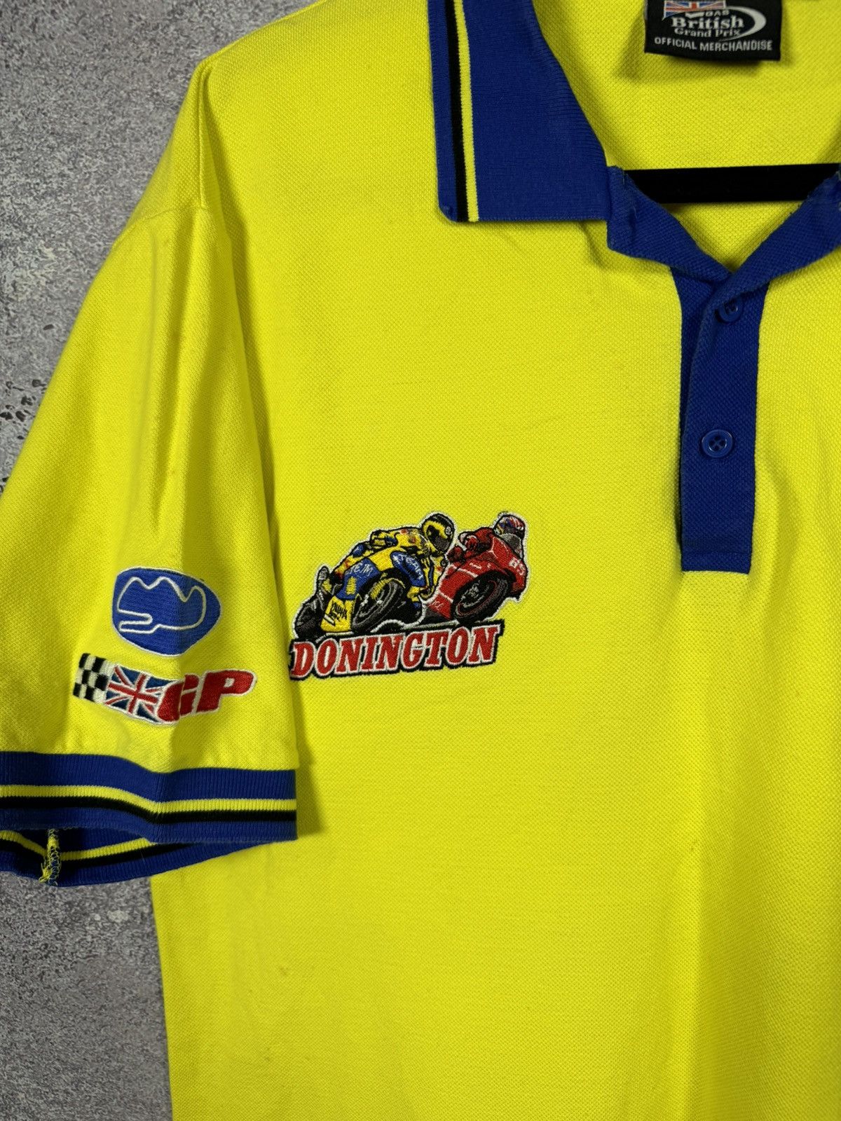 Vintage Vintage GAS British Grand Prix Donington Motorcycle Racing Size US L / EU 52-54 / 3 - 5 Thumbnail
