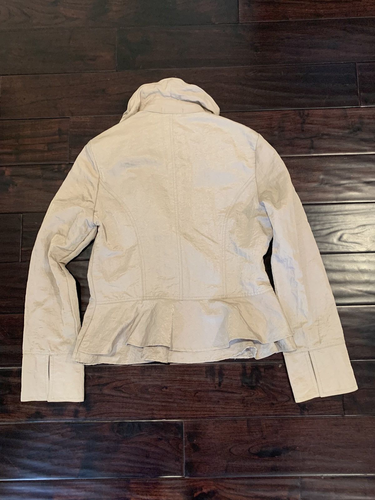 Vintage 90s womens nylon big button parka jacket Size S / US 4 / IT 40 - 9 Thumbnail