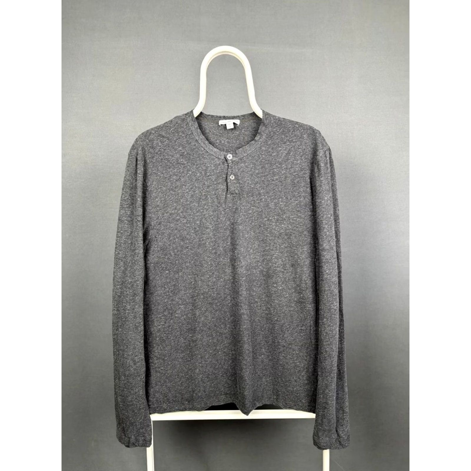 James Perse James Perse Mens Sweater Size 2 Gray Long Sleeve Classic Button Up Size US XS / EU 42 / 0 - 2 Thumbnail