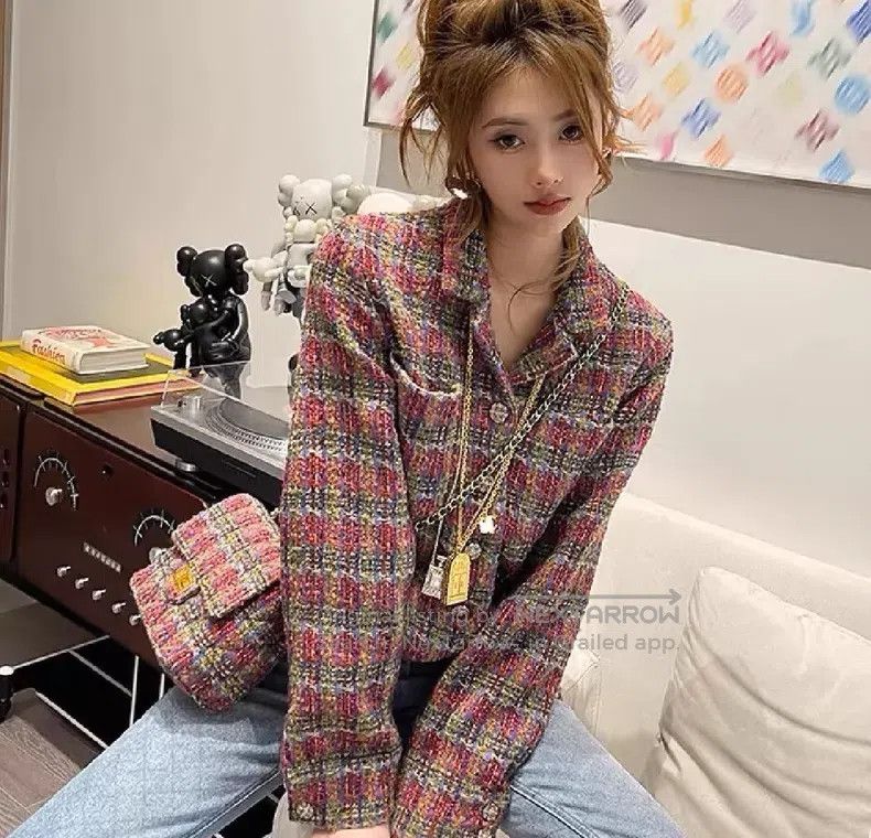 Chanel Chanel Tweed plaid woven long-sleeved jacket Size XXS / US 00 / IT 34 - 9 Thumbnail