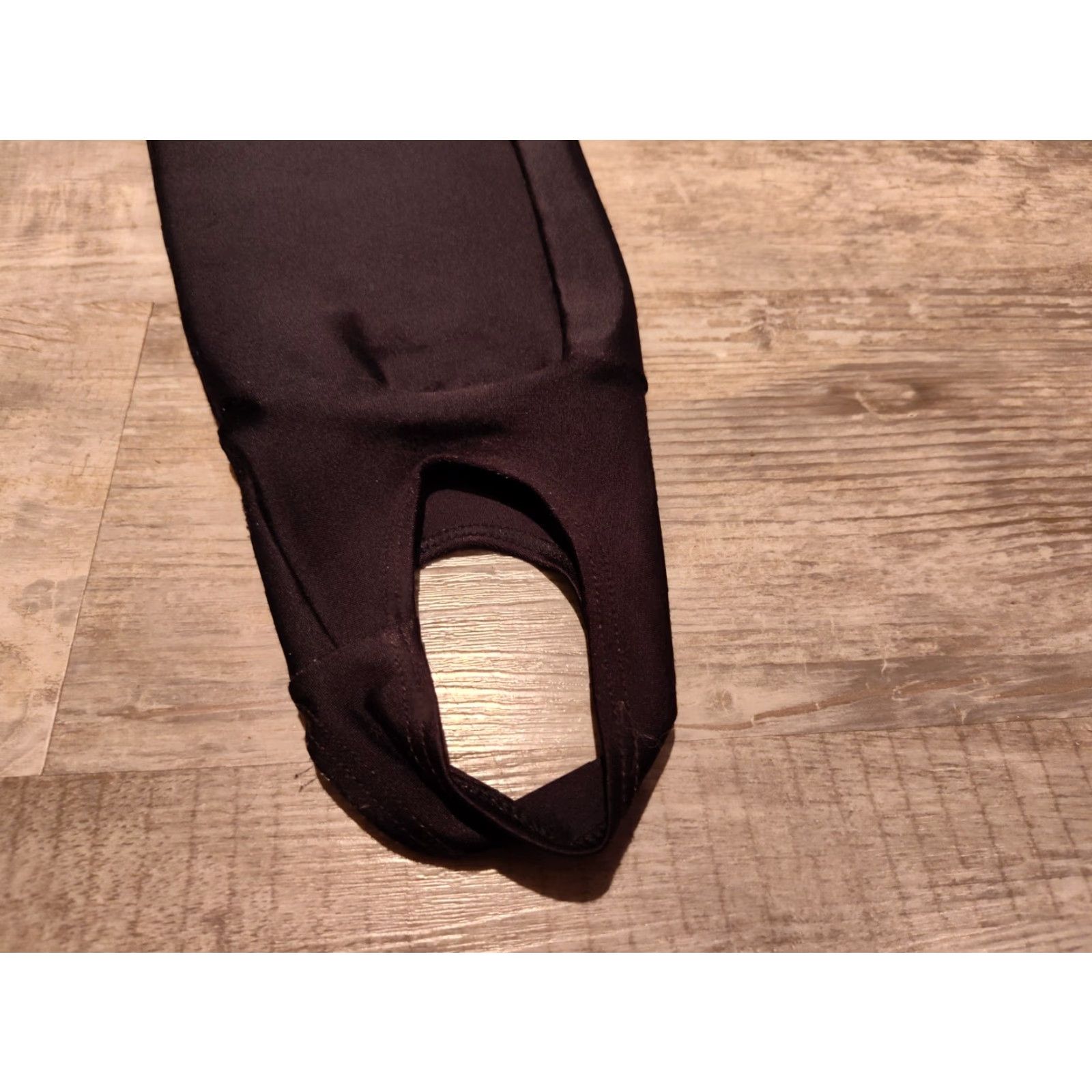 Vintage VINTAGE L.L. Bean 90s Fleece-Lined Black Stirrup Pants Women's Size M Skinny Active Wear USA Made Size 32" / US 10 / IT 46 - 2 Thumbnail