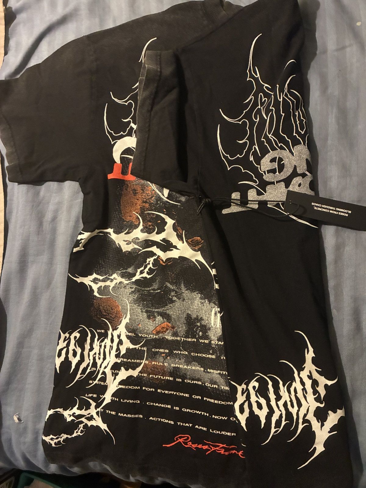 Civil Regime Civil Regime “Blooming Through Chaos” Skull Graphic Tee – M Size US M / EU 48-50 / 2 - 3 Thumbnail