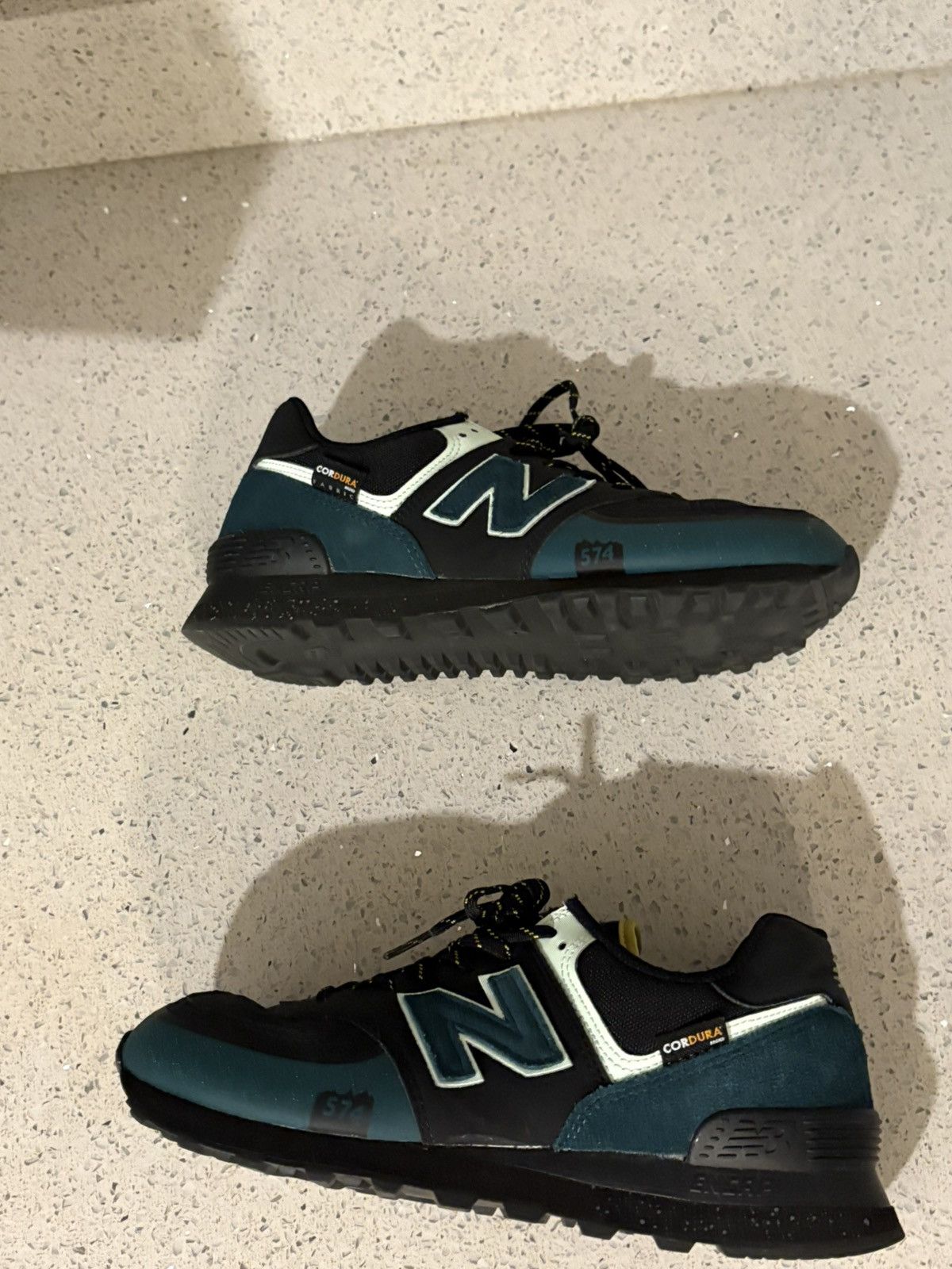 New Balance New Balance 574 T Trail Cordura Black Trek Teal Size US 8.5 / EU 41-42 - 4 Thumbnail