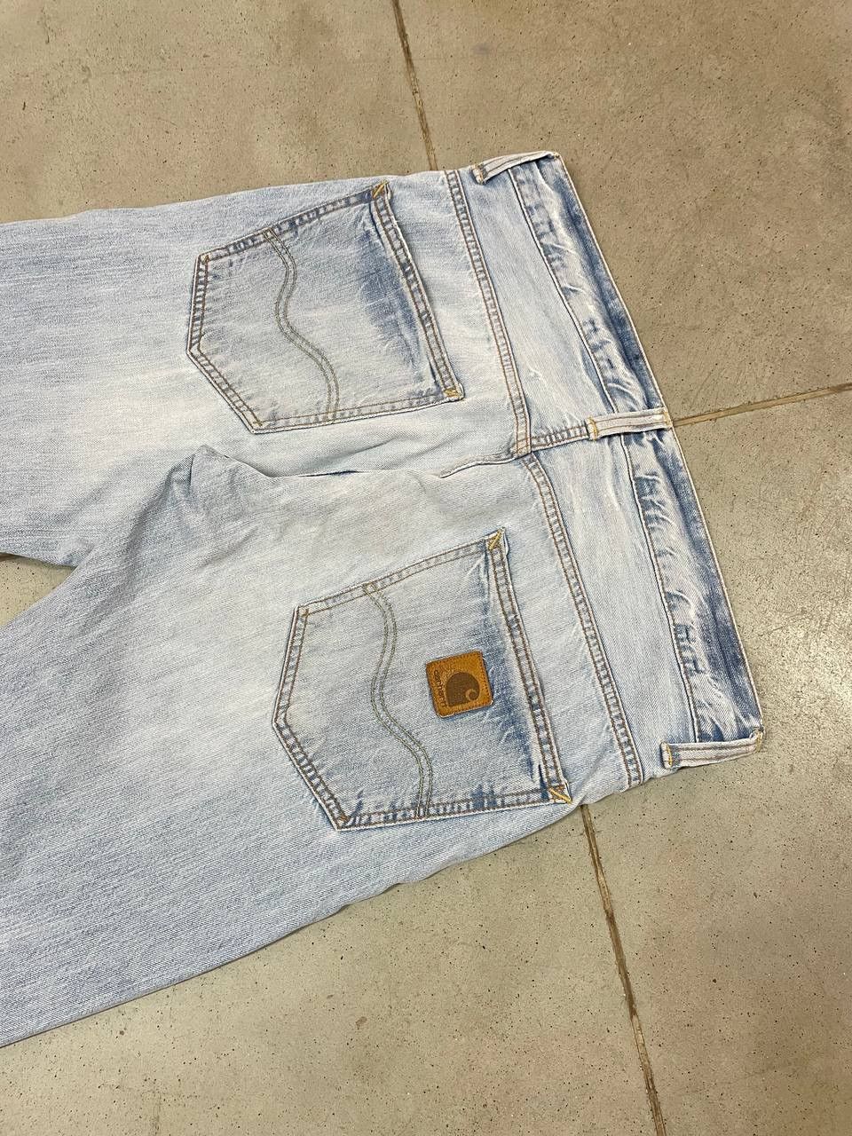 Carhartt Light Washed Distressed Vintage Carhartt Jeans Size US 33 - 2 Thumbnail