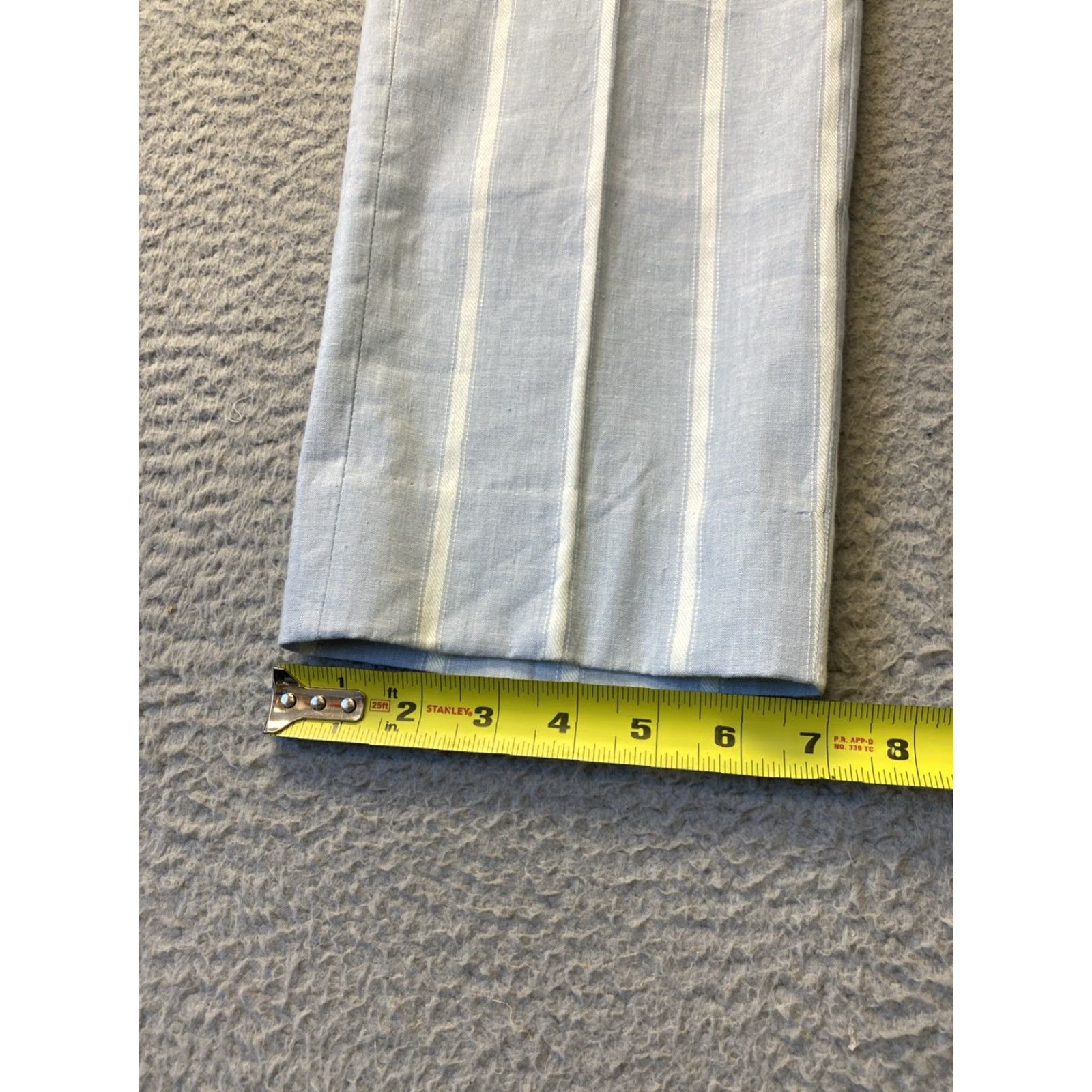 Banana Republic Vintage Banana Republic Linen Blend Pants Women Size 6 Striped Blue White Casual Dress Size 28" / US 6 / IT 42 - 6 Thumbnail
