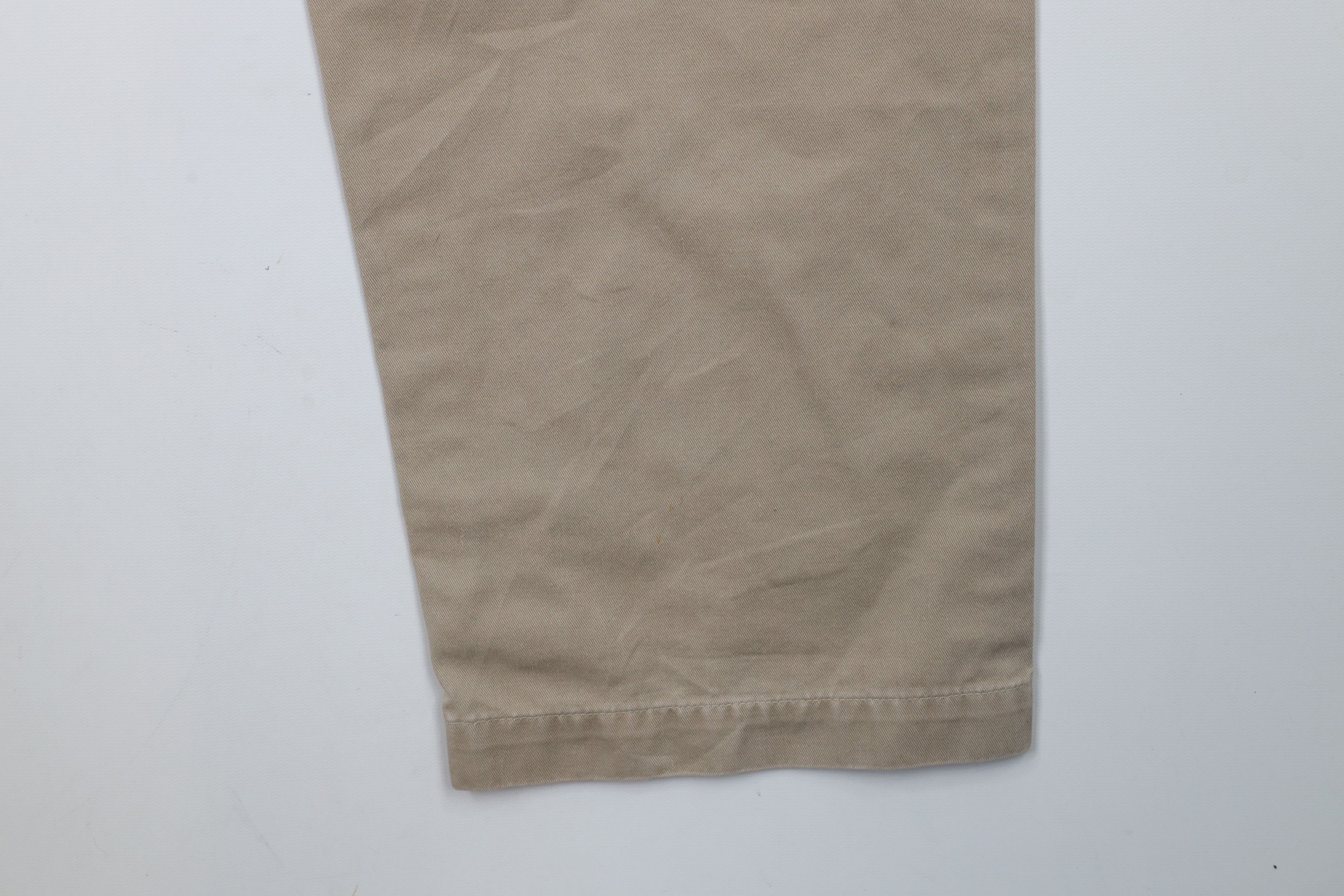 Ralph Lauren × Vintage Vintage 90s Ralph Lauren Chino Pants Beige Cotton USA Size US 36 / EU 52 - 13 Thumbnail