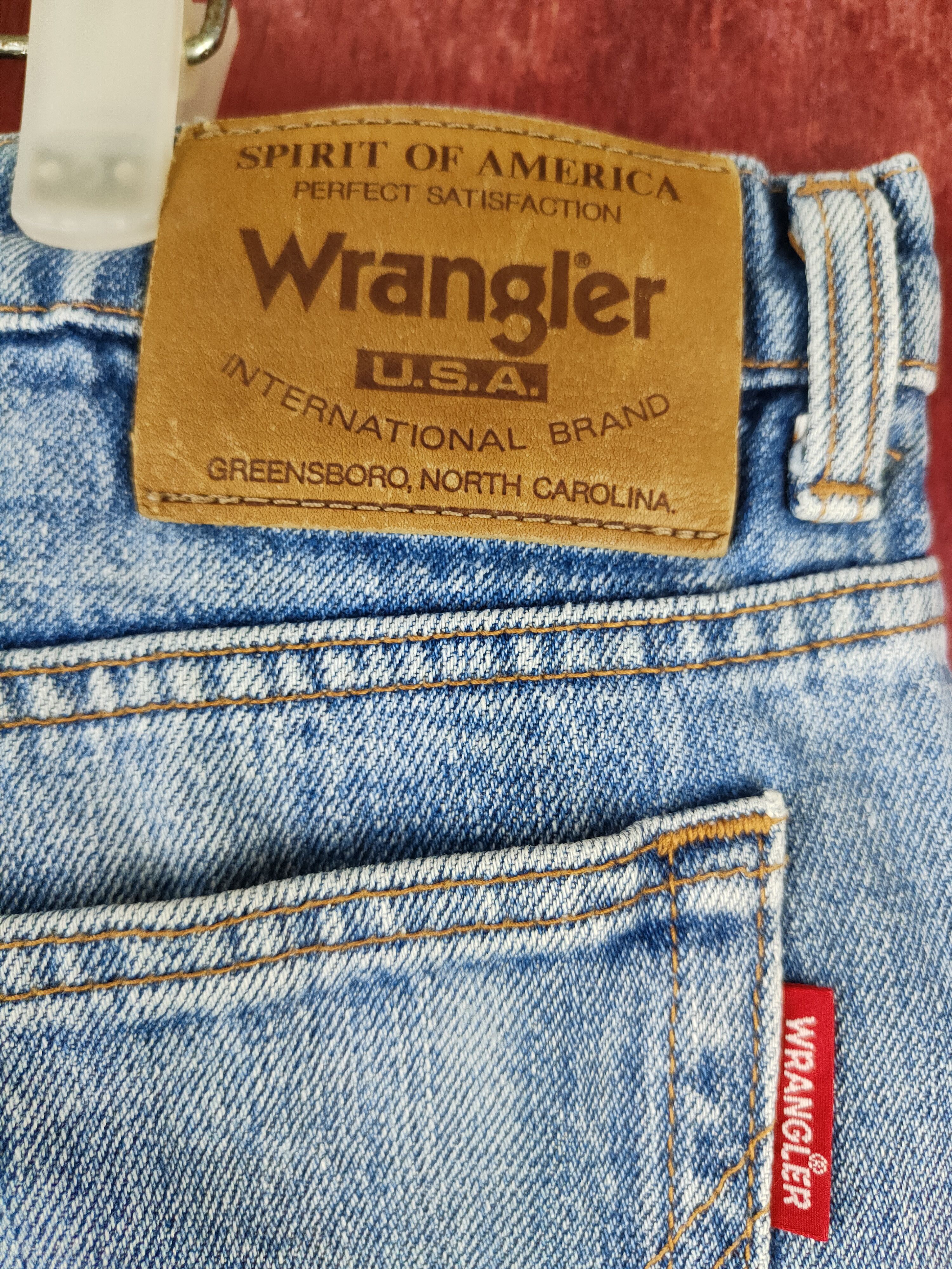 Faded Glory Wrangler Blue Faded jeans vintage Denim #S1480 Size US 41 - 10 Thumbnail