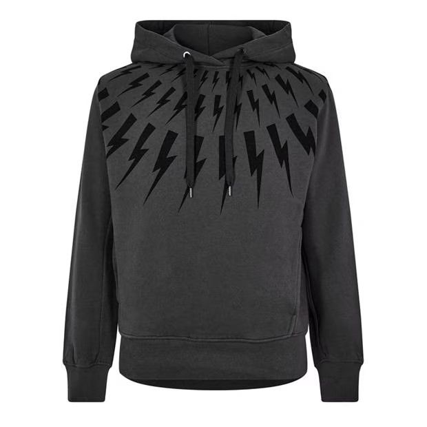 image of Neil Barrett O1G2R1Mq0424 Hoodies In Iron Black, Men's (Size Medium)
