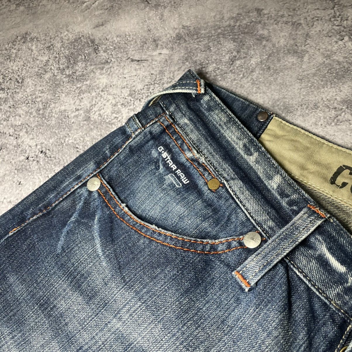 G-Star × If Six Was Nine × Japanese Brand Crazy Vintage G-star Faded Distressed Rare Jeans Size US 33 - 11 Thumbnail