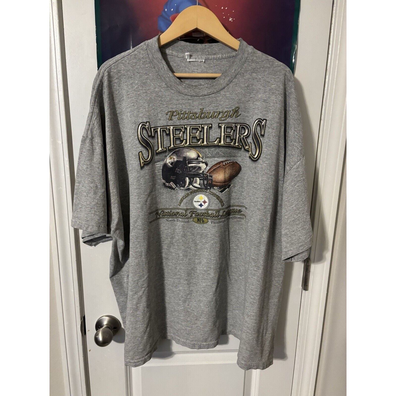 NFL vintage 90s pittsburgh steelers NFL football shirt grey Size US L / EU 52-54 / 3 - 1 Thumbnail