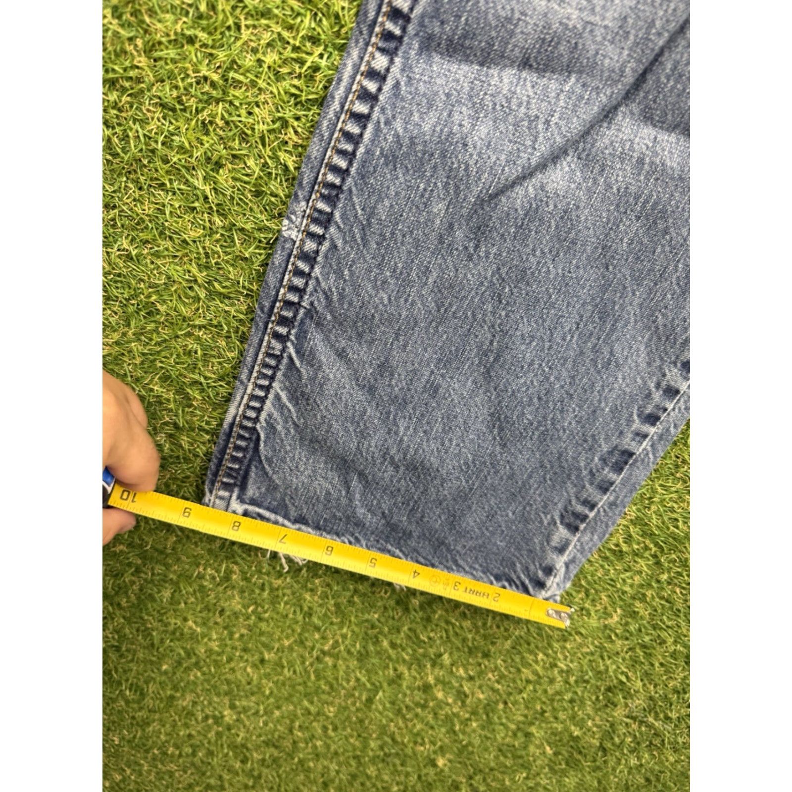 Vintage VINTAGE Bullhead Jeans Mens Slim Boot Cut Casual Distressed Cotton 29x29 90s Grunge Logo Size US 29 - 5 Thumbnail