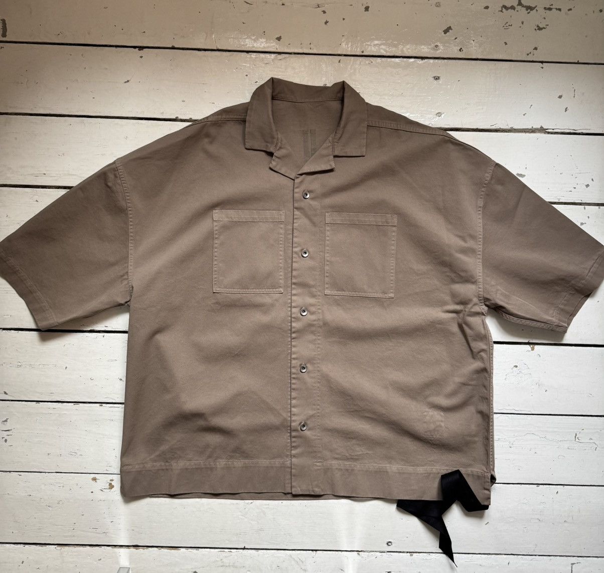 Rick Owens Drkshdw Rick Owens Drkshdw Magnum Tommy Shirt Dirty Pearl Size US M / EU 48-50 / 2 - 1 Thumbnail