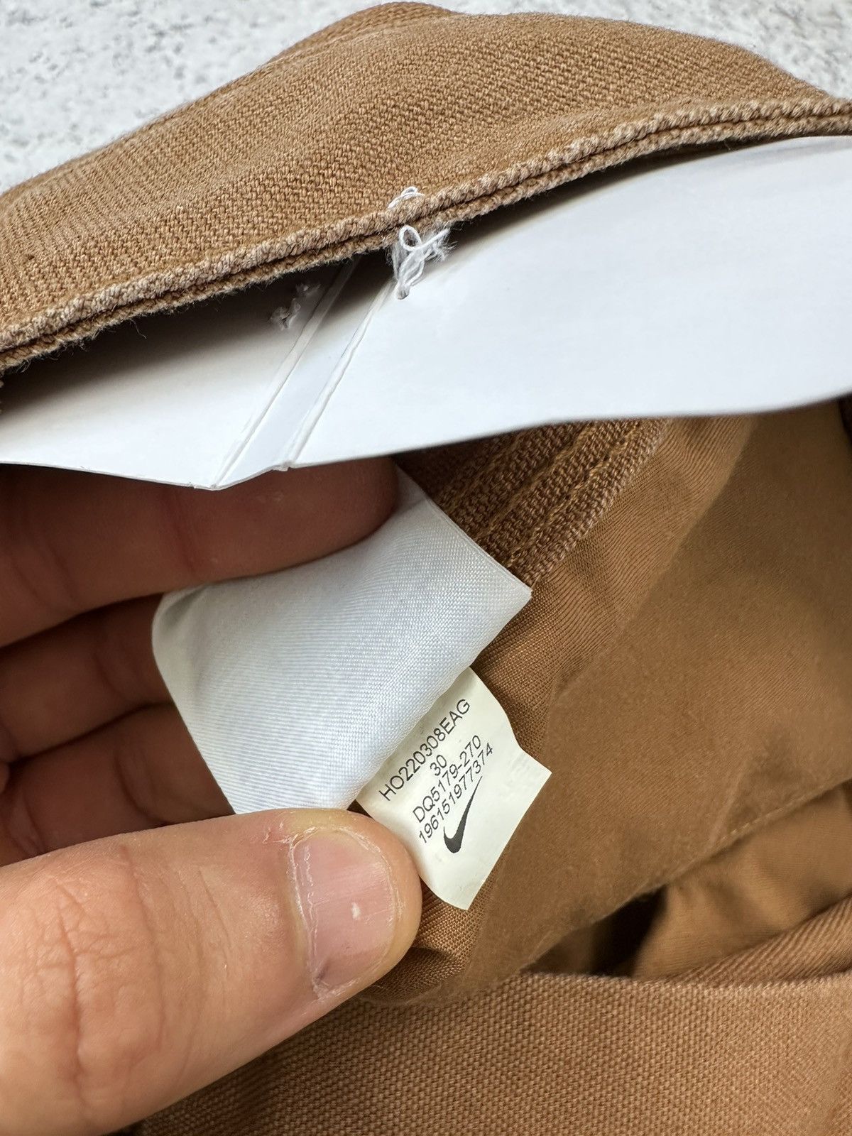 Other Nike Double Panel Heavyweight Cotton Cargo Pants Men Brown M Size US 30 / EU 46 - 9 Thumbnail