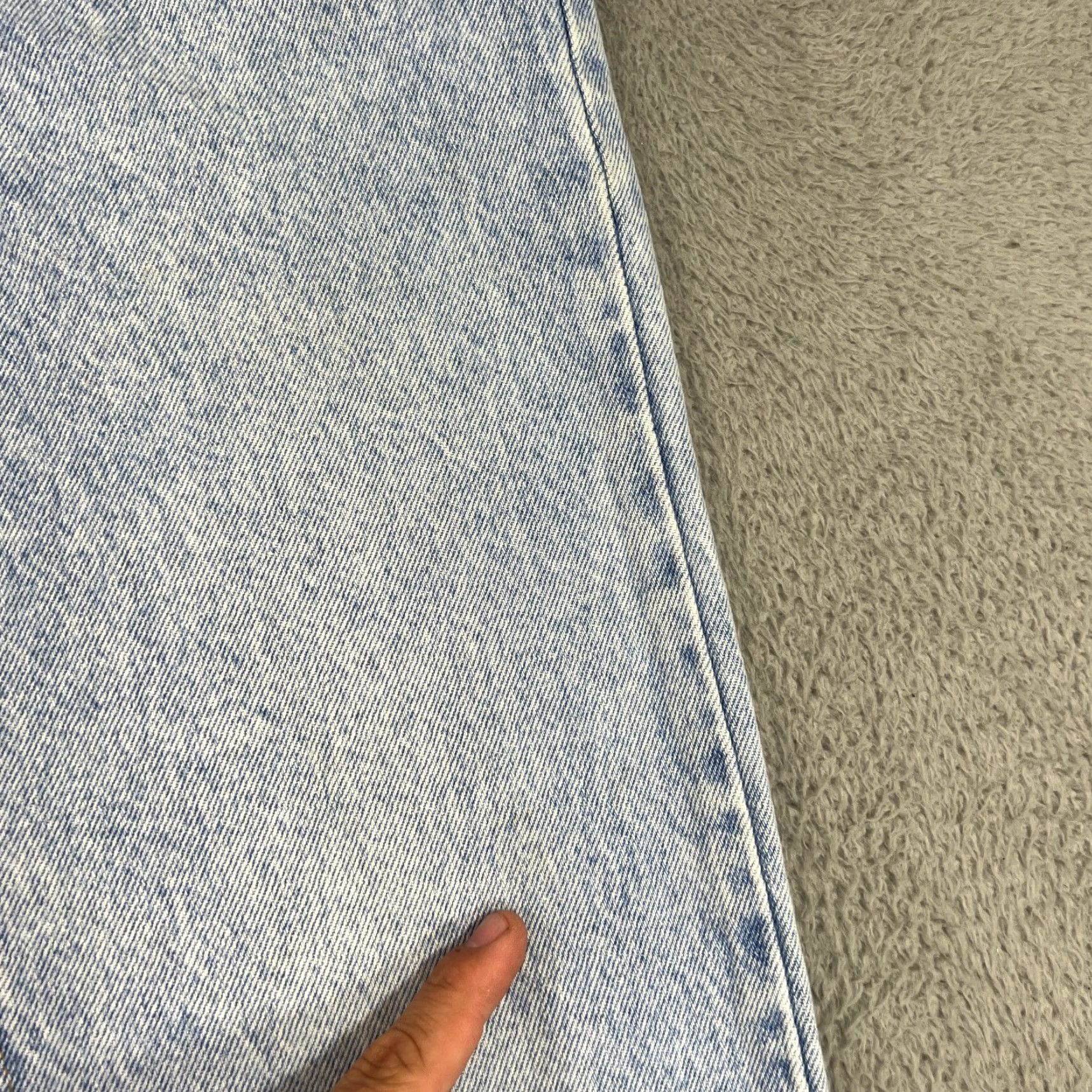 Lee VINTAGE Lee Jeans Stone Wash Distressed 28x32 Unisex Adults Blue 80s 90s USA Mens Womens Size 28" / US 6 / IT 42 - 5 Thumbnail