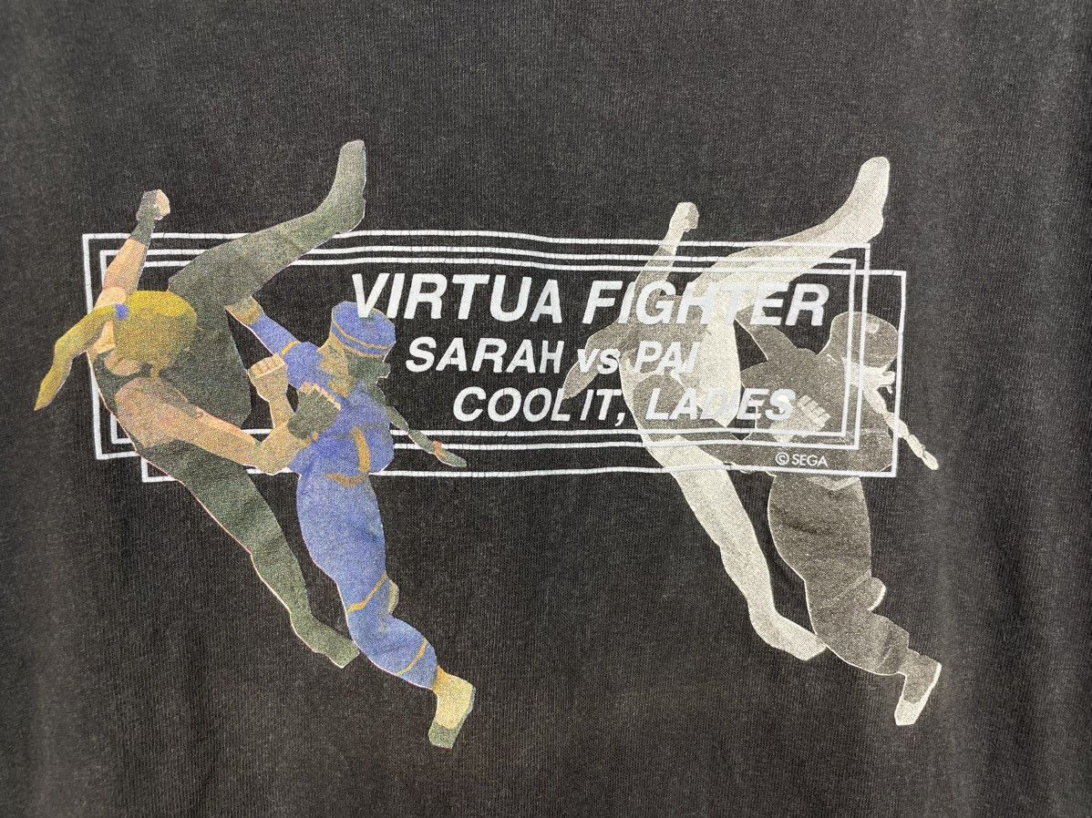 Vintage Vintage 90s SEGA games Virtual Fighter promo t shirt Size US L / EU 52-54 / 3 - 4 Thumbnail