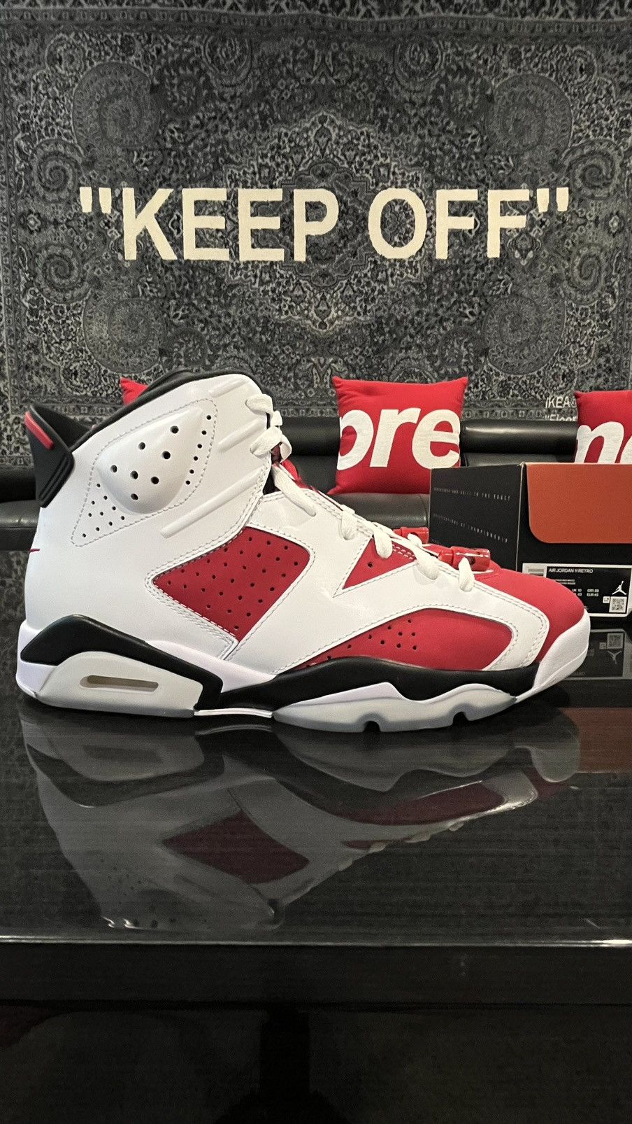 Jordan Brand Jordan 6 Retro Carmine (2021) Men's Size US 11 / EU 44 - 1 Thumbnail