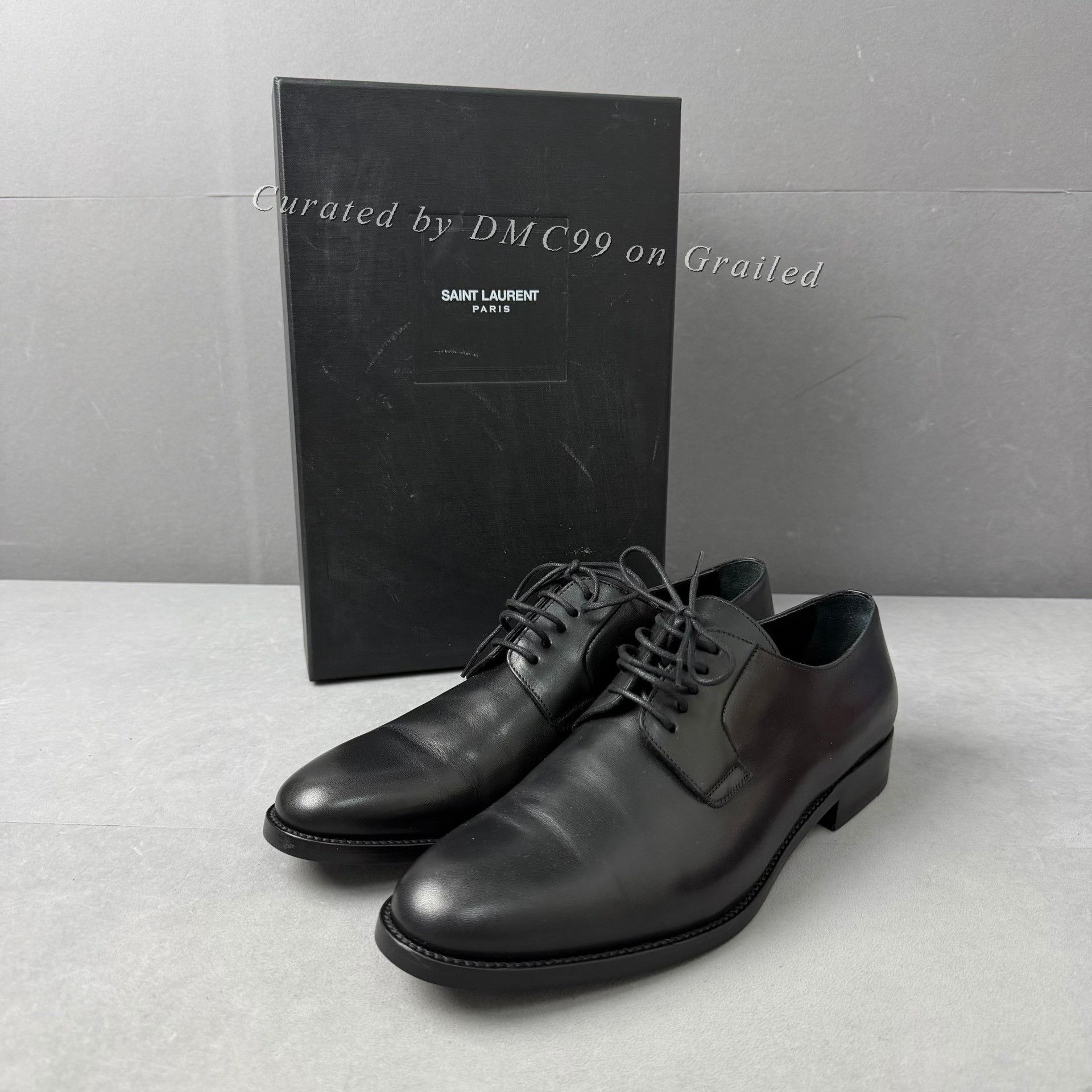 Saint Laurent Paris Saint Laurent Black Classic Lace-up Derby Shoes Size US 6 / EU 39 - 1 Thumbnail