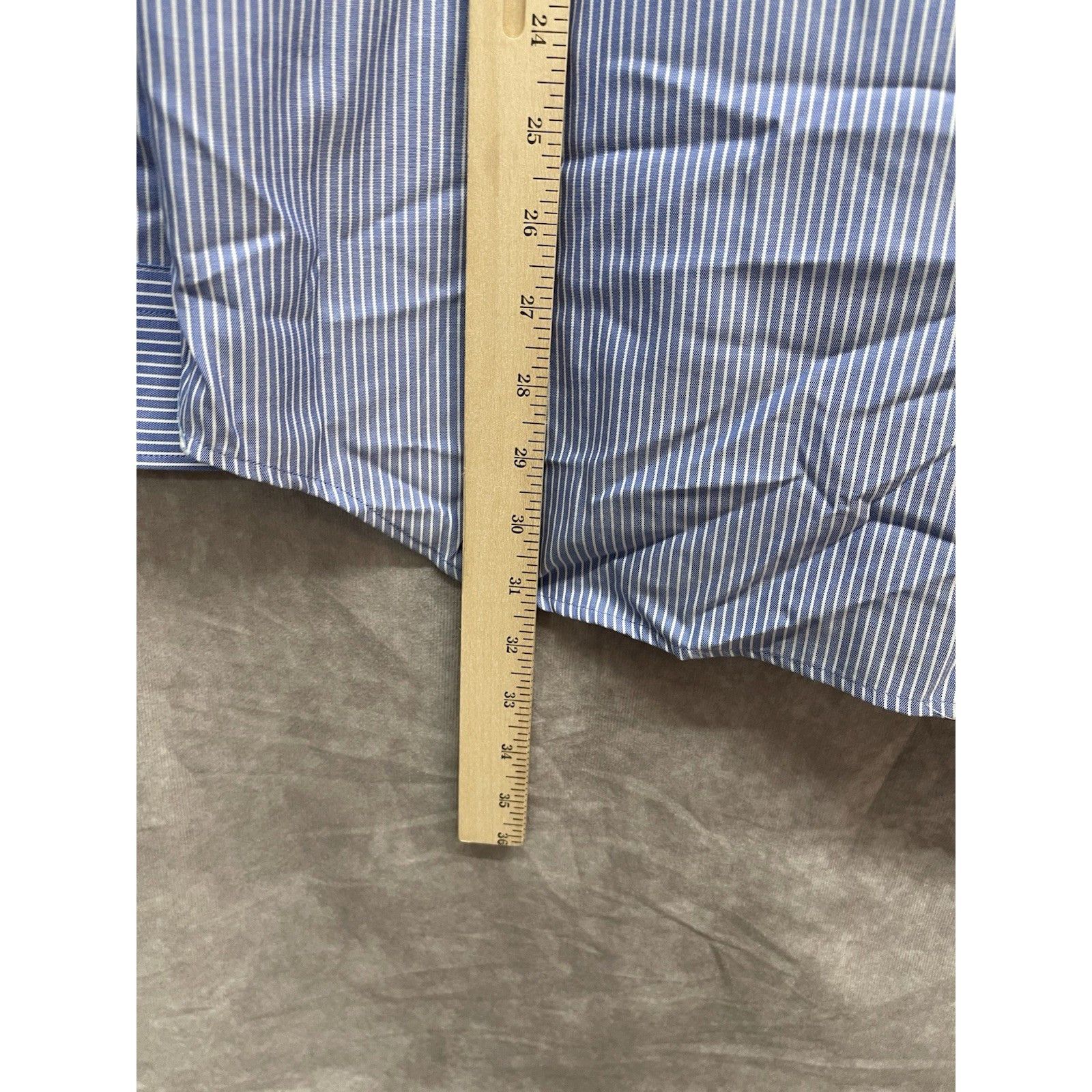 Banana Republic Banana Republic Men's M Grant Fit 120s Supima Cotton Blue Pi Size US M / EU 48-50 / 2 - 7 Thumbnail