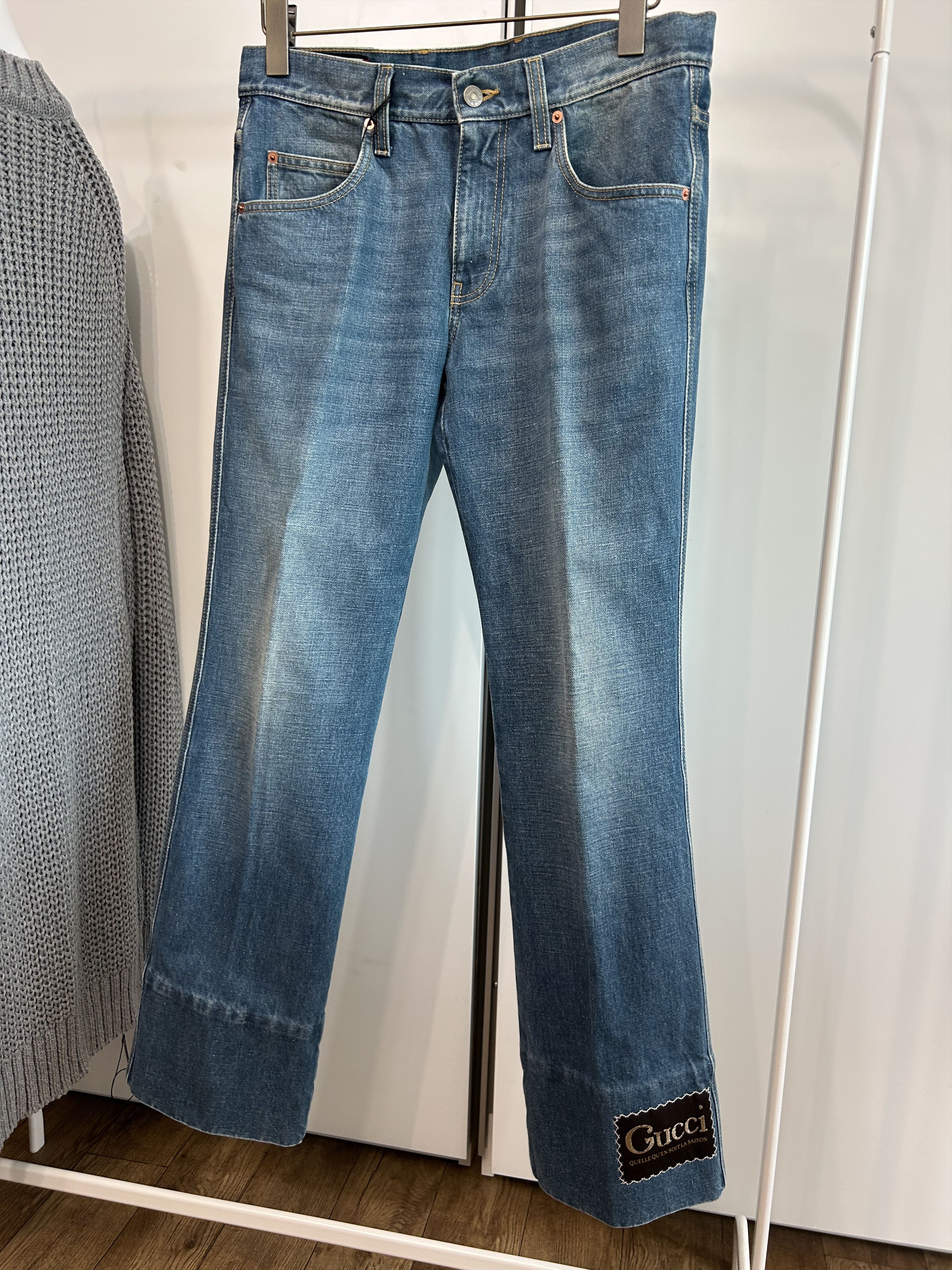 Gucci GUCCI Washed Flared Denim Size US 33 - 3 Thumbnail