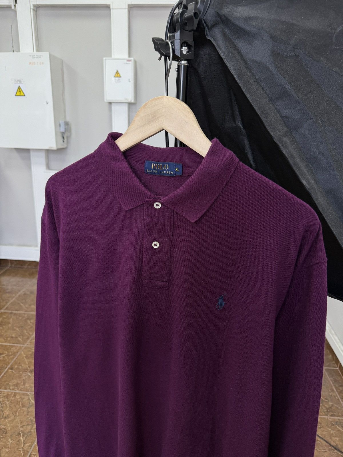 Polo Ralph Lauren 🇺🇸 Polo Ralph Lauren Classic Long Sleeve Purple Rare Retro Size US XL / EU 56 / 4 - 2 Thumbnail