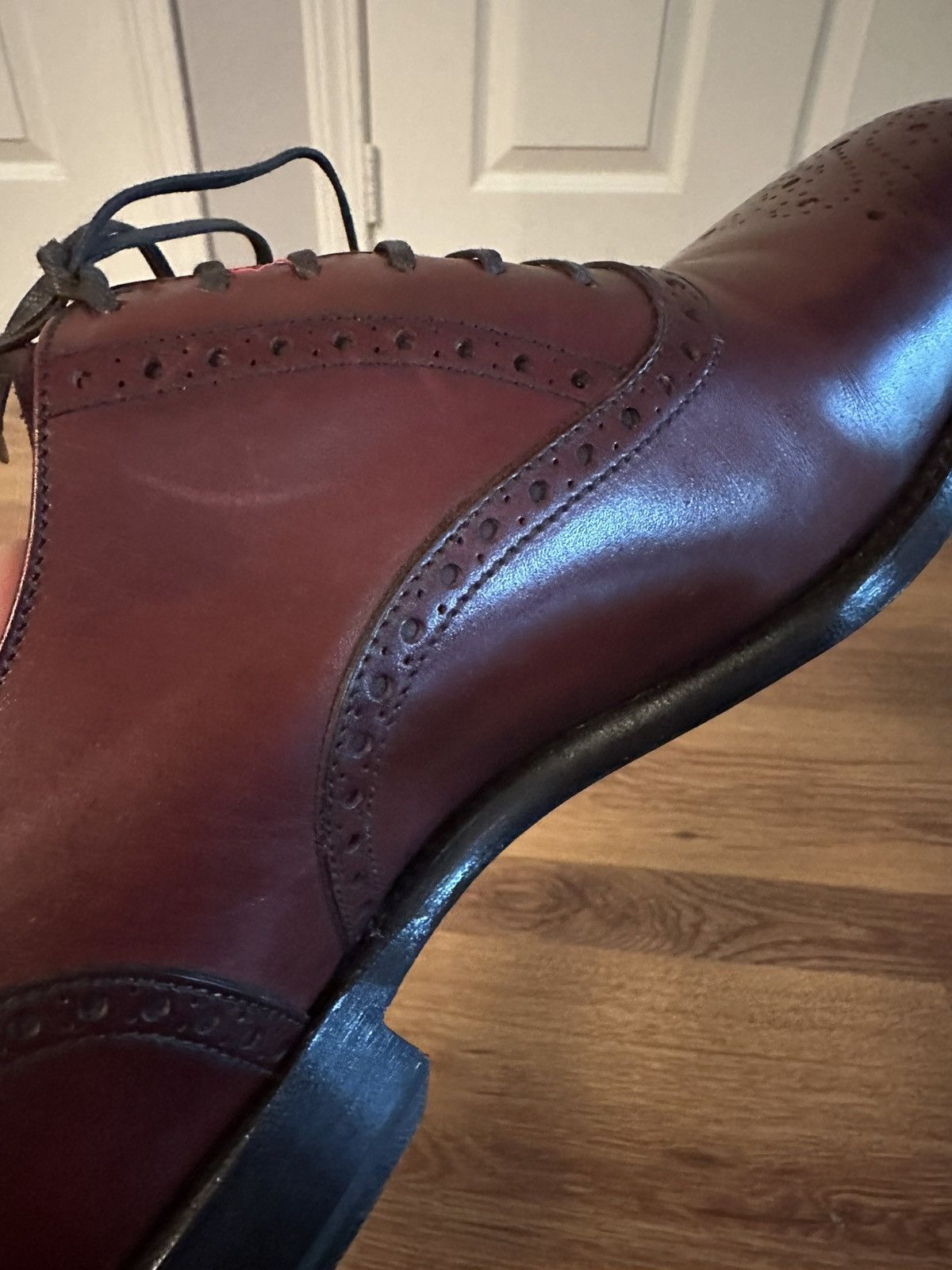 J.FitzPatrick Wallingford II Half Brogue Burgundy Calf Size US 9 / EU 42 - 23 Thumbnail